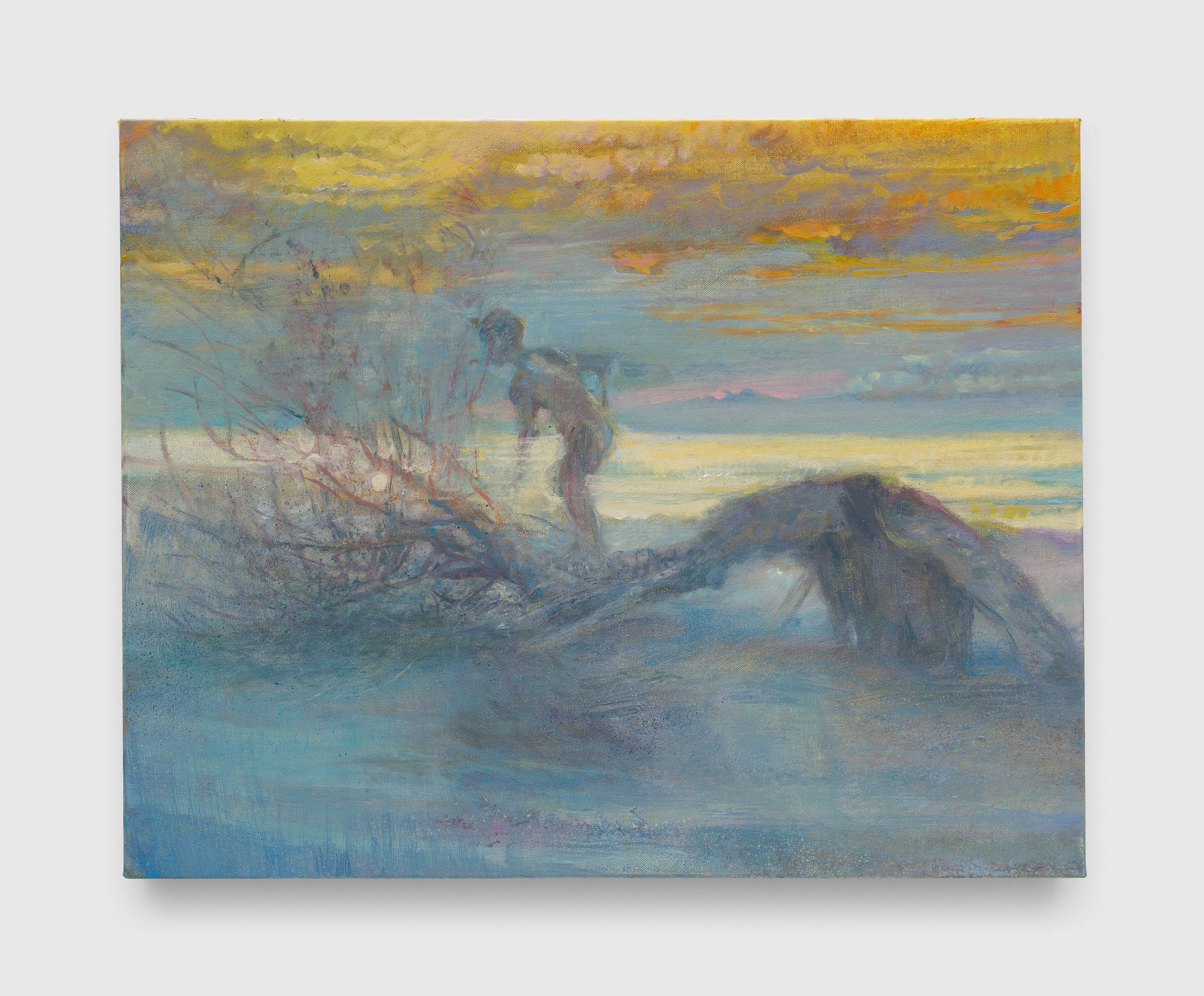 A painting by Jake Grewal, titled Repeated Steps, Discovered with You, dated 2025.