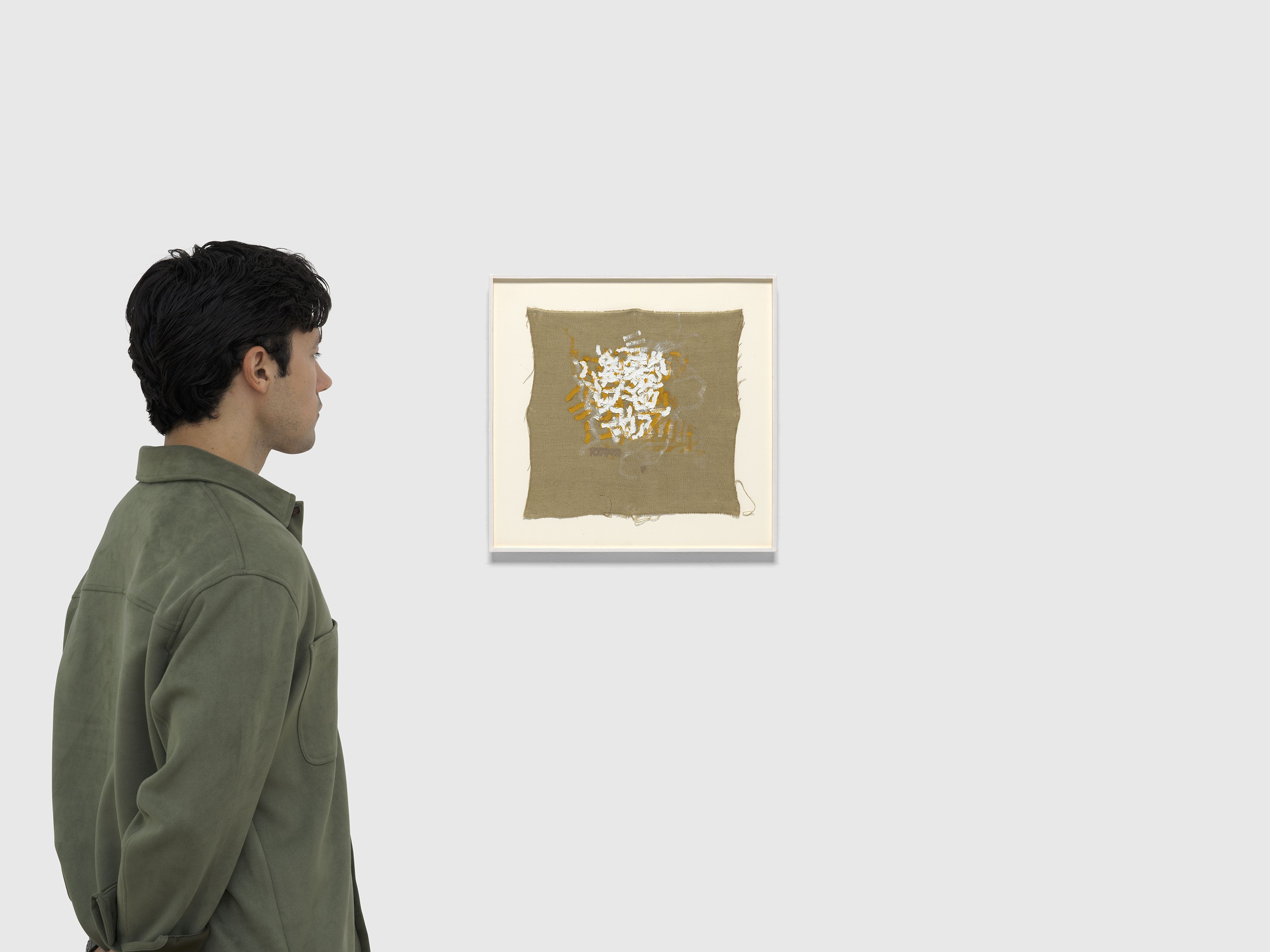 A painting by Robert Ryman, called Untitled #34, dated 1963.