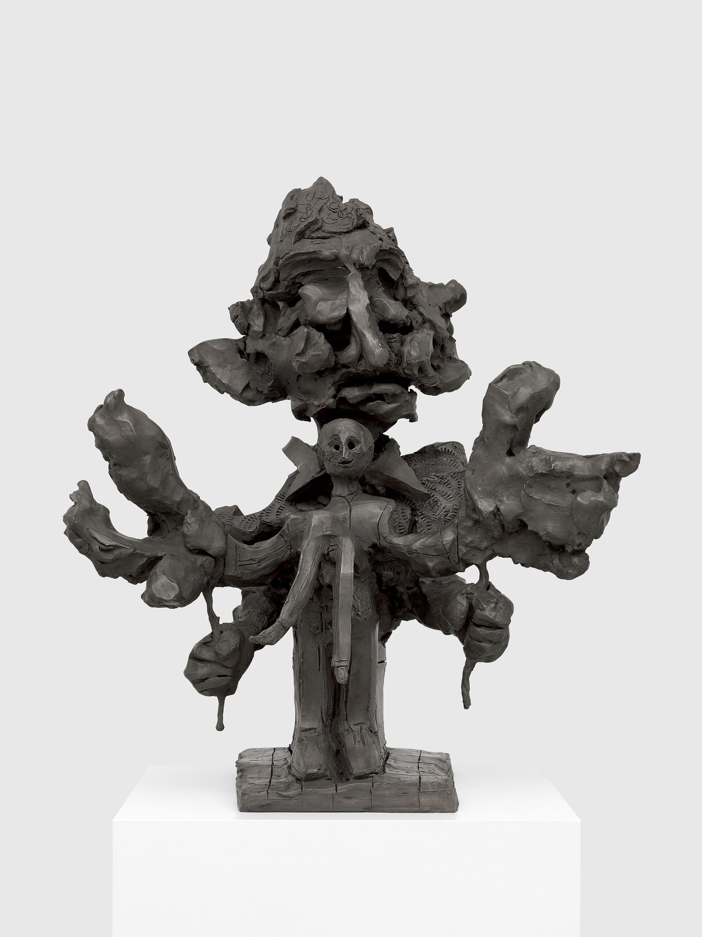 A sculpture by Dana Schutz, titled Ventriloquist, dated 2021.
