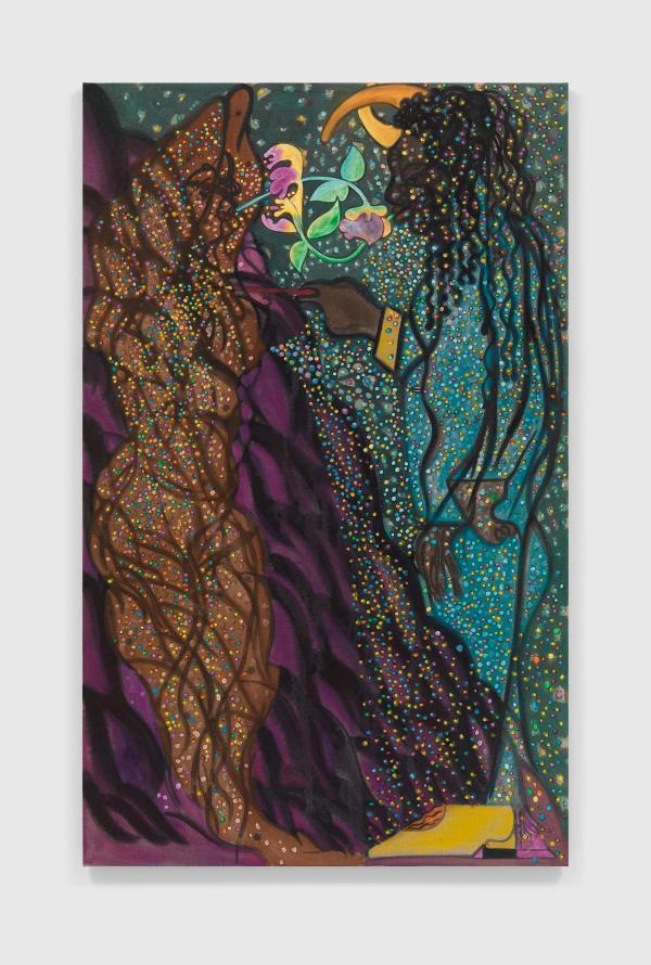 Chris Ofili — Waterfall - artist & muse (after Boscoe Holder)