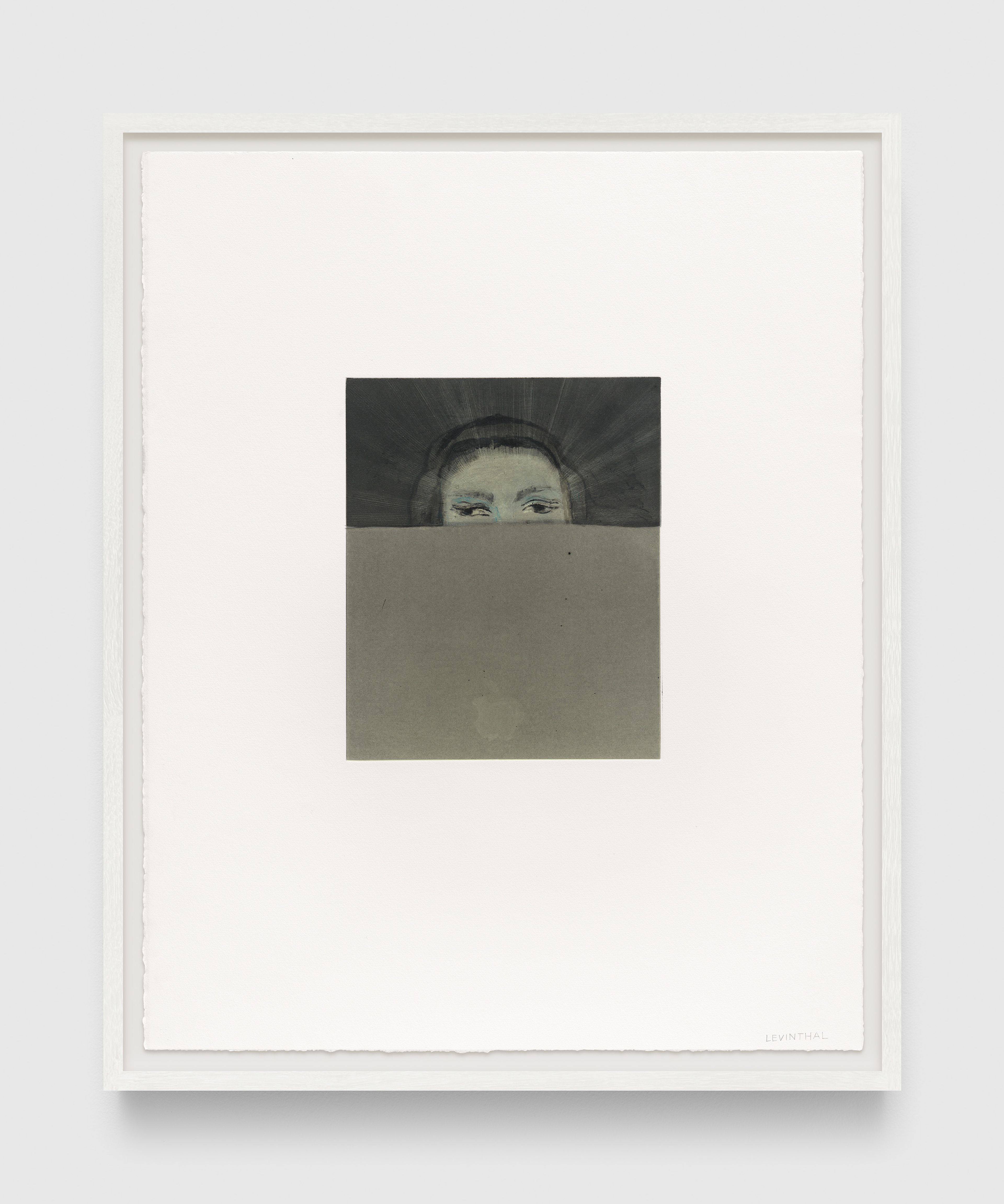 A print by Aubrey Levinthal, titled Laptop (Glow), dated 2025.