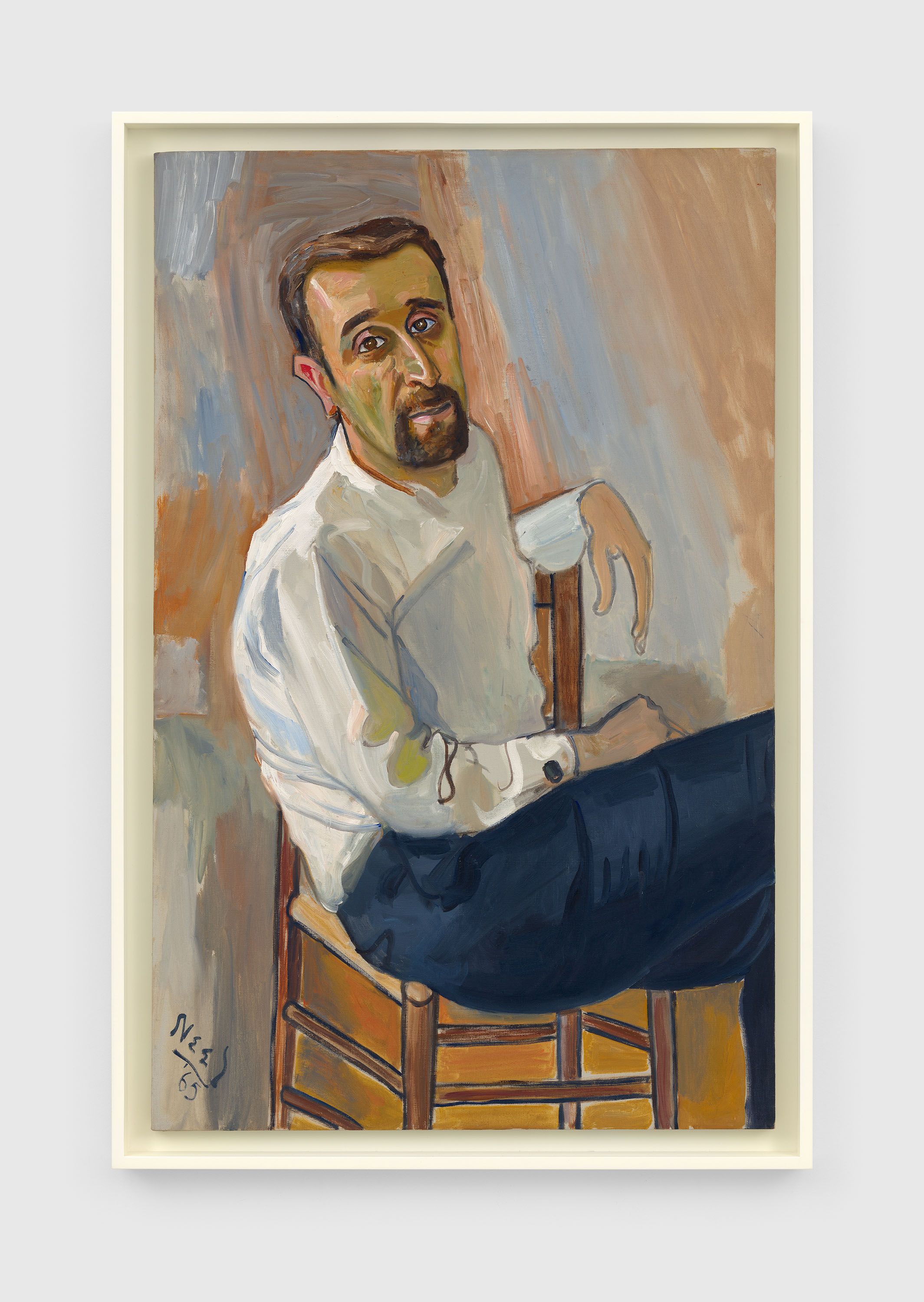 A painting by Alice Neel, titled Man from Fordham, dated 1965.