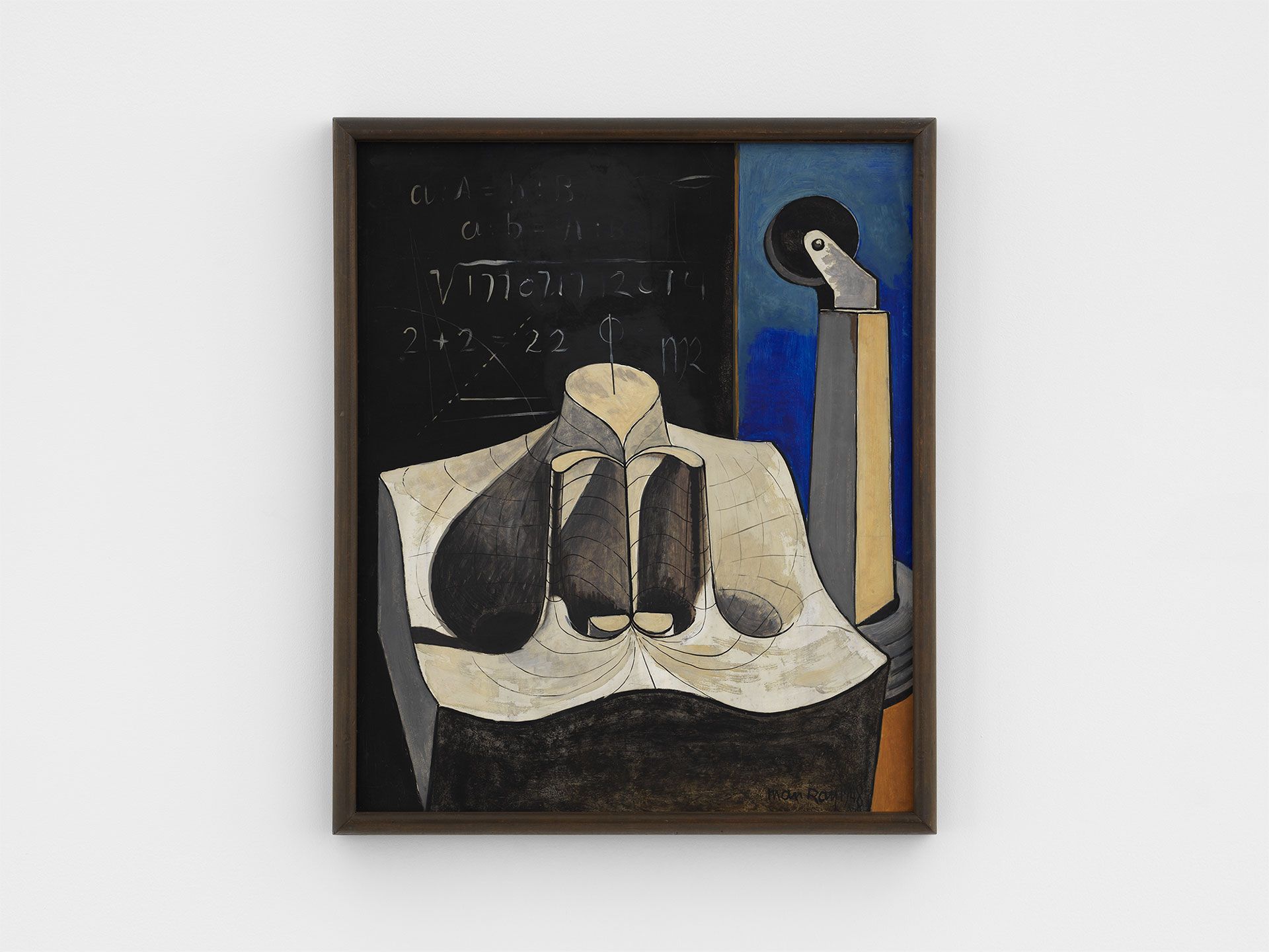 A painting by Man Ray, titled Shakespearean Equations: Julius Caesar, dated 1948.