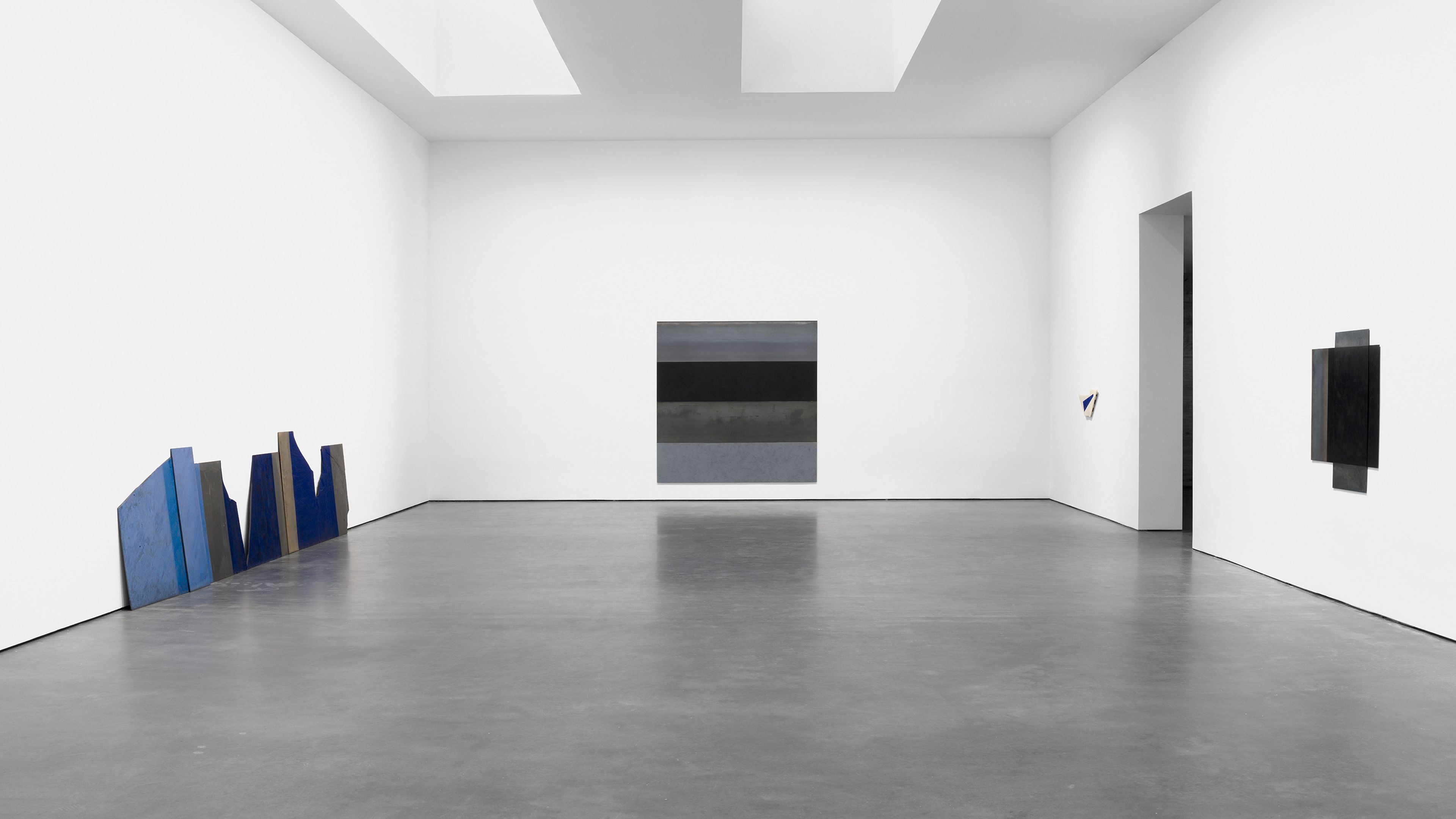 Installation view of Merrill Wagner: Marking Time, at David Zwirner in New York, dated 2026.