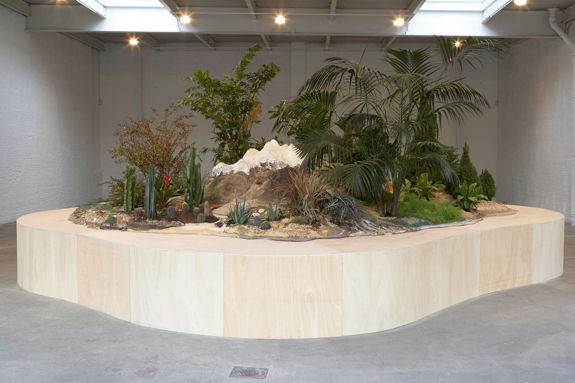 Installation view of the exhibition Yutaka Sone: It Seems Like Snow Leopard Island, at David Zwirner in New York, dated 2006.