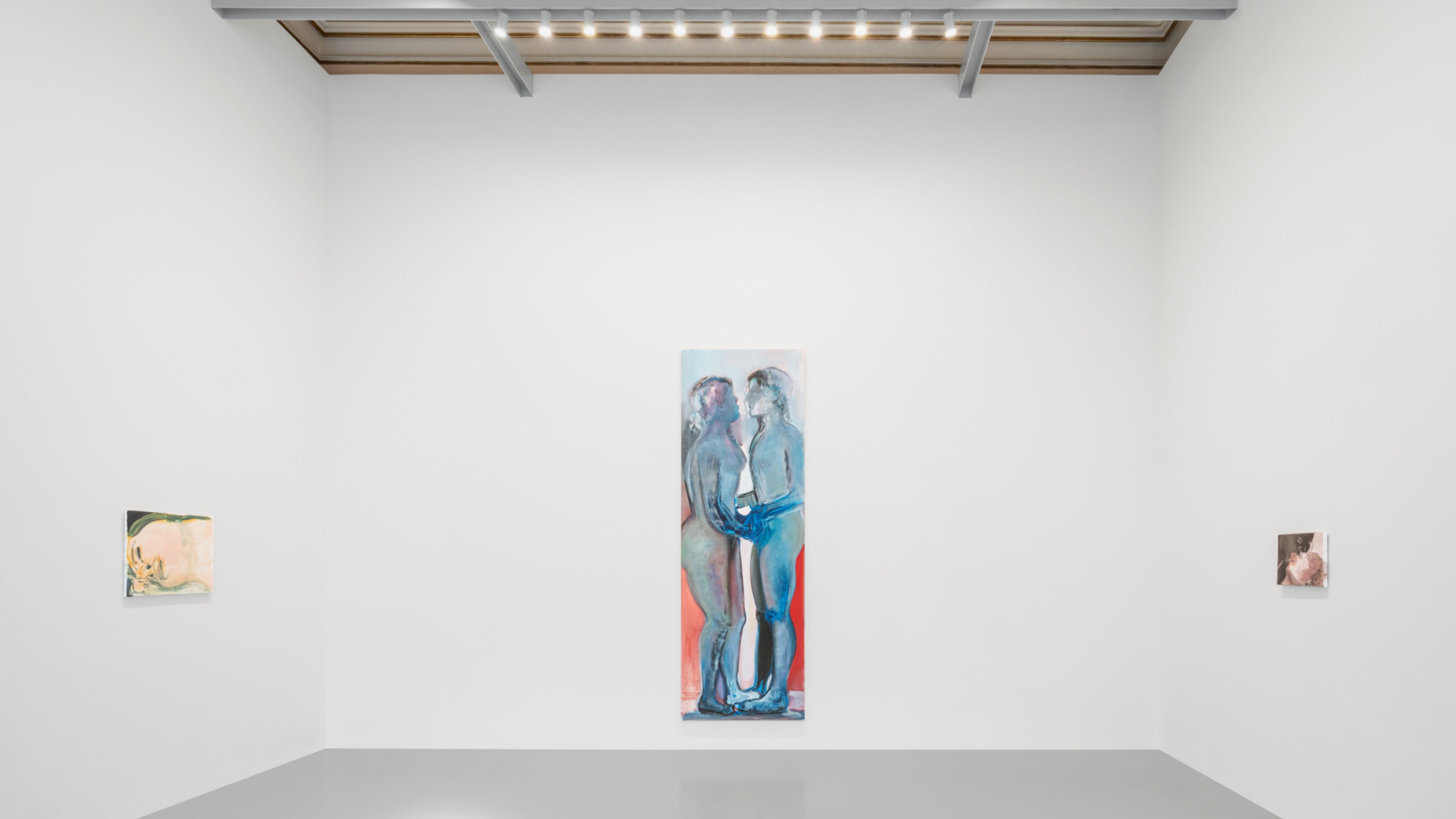 Installation view of the exhibition, Marlene Dumas. open-end, at Palazzo Grassi in Venice, dated 2022.