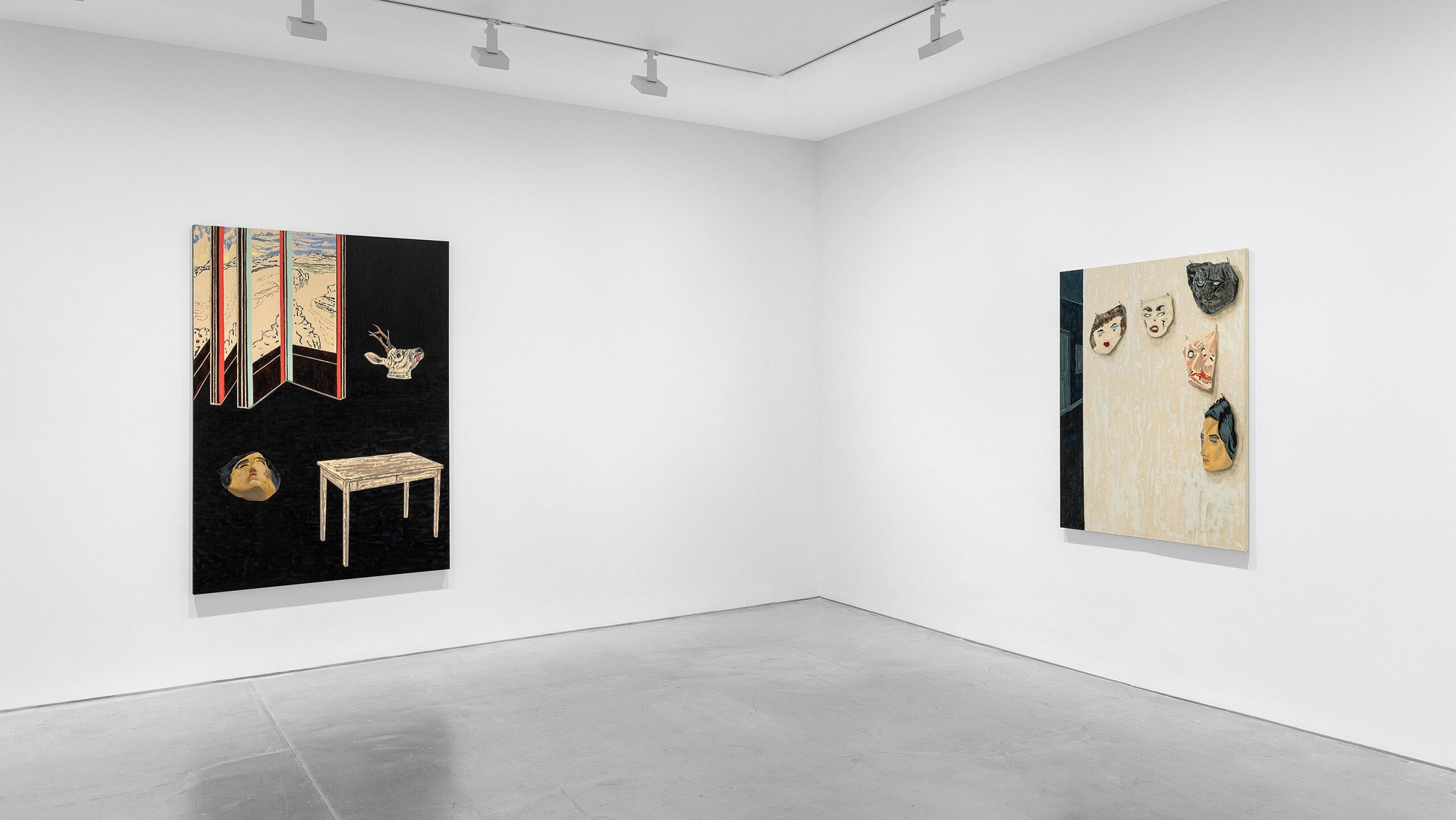 An Installation view, Mamma Andersson: Adieu Maria Magdalena, David Zwirner, Paris, dated 2023