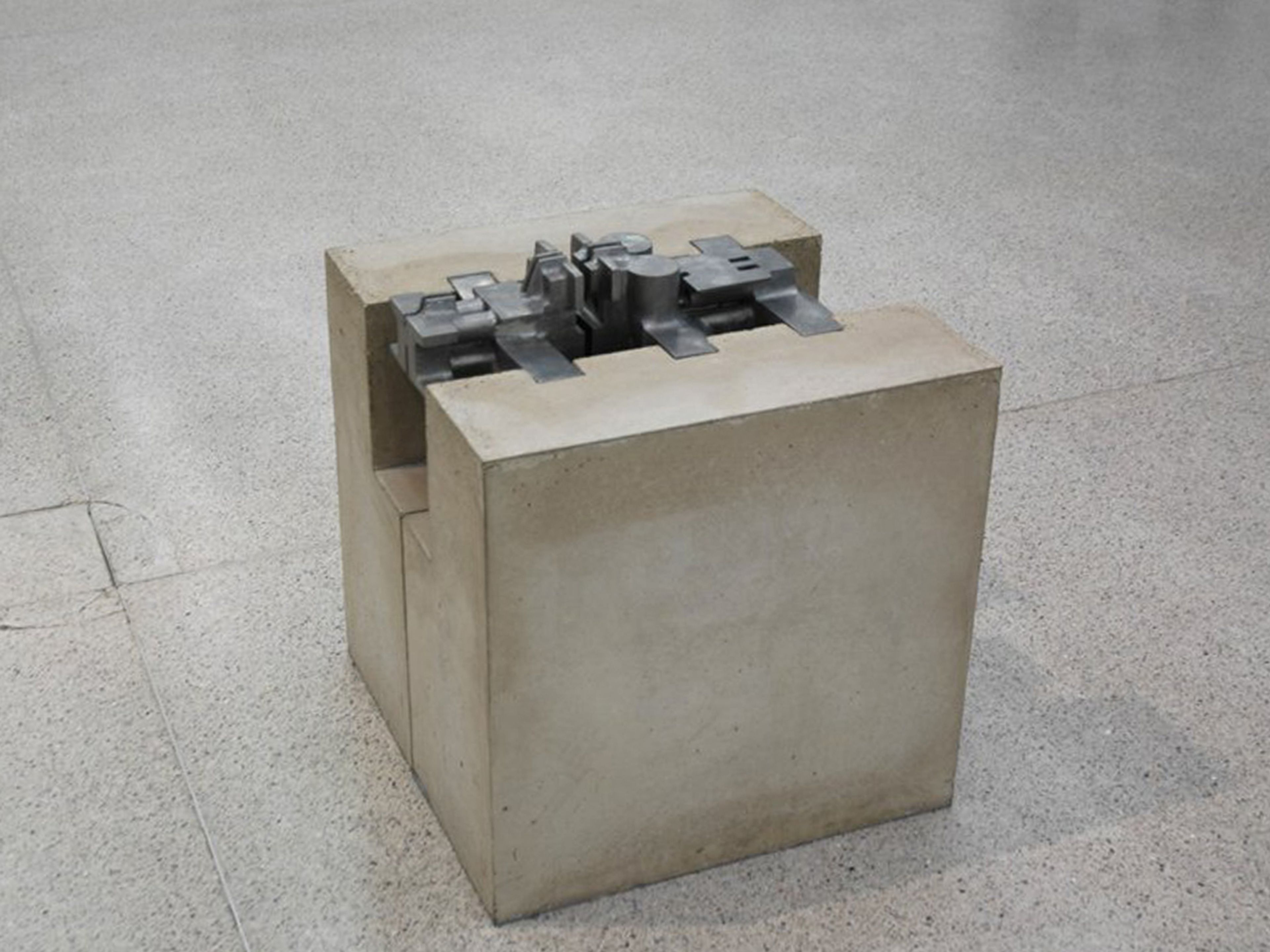 A work titled Compact City by Walter Pichler, 1963