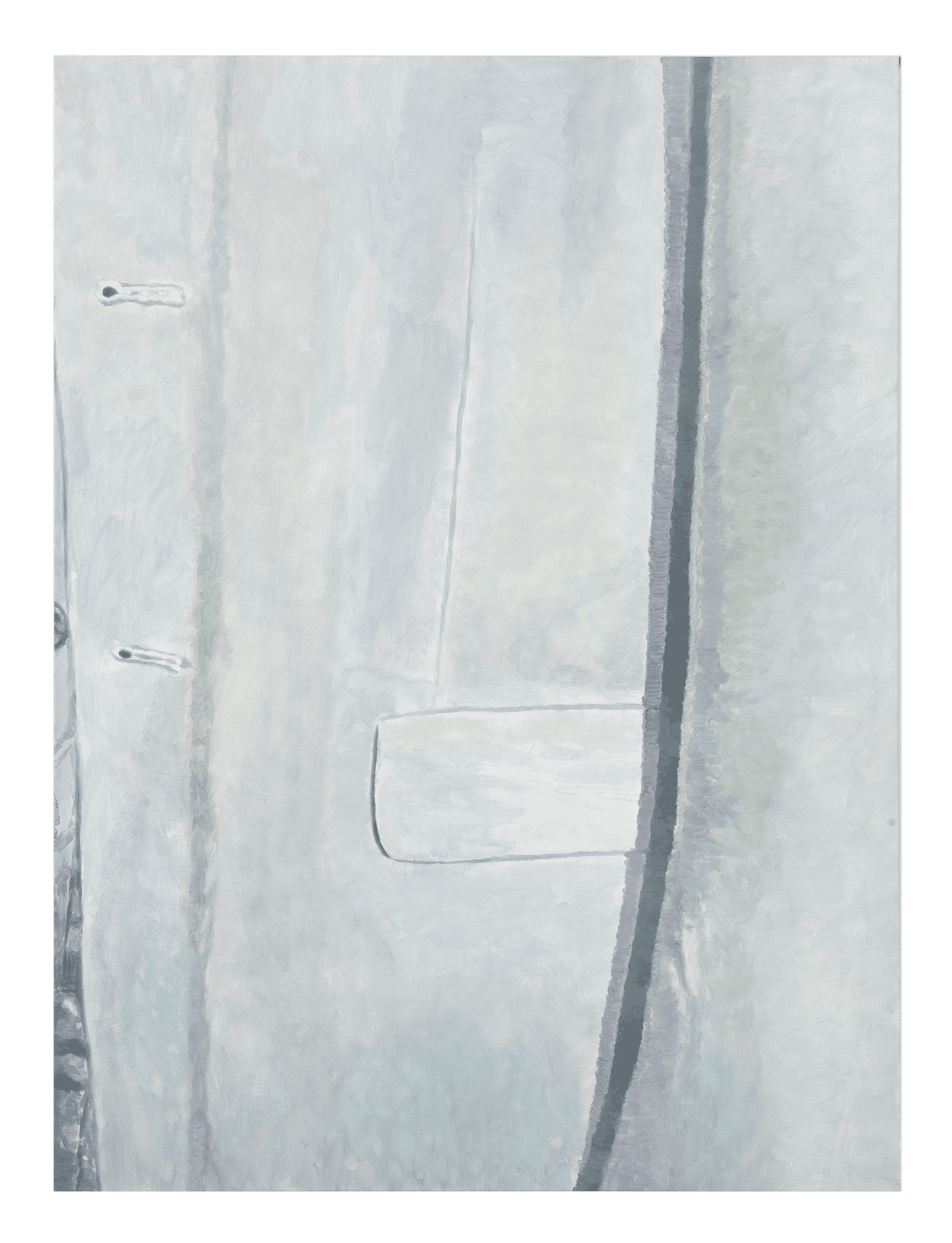 A painting by Luc Tuymans, titled Jacket, dated 2011.