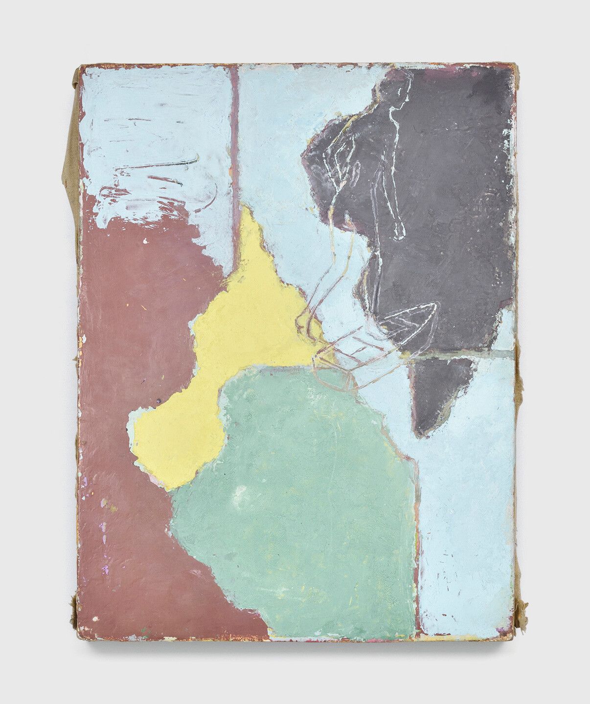 A painting by Francis Alÿs, titled Untitled (Study for 'Don't Cross the Bridge Before You Get to the River'), dated 2007-2008.