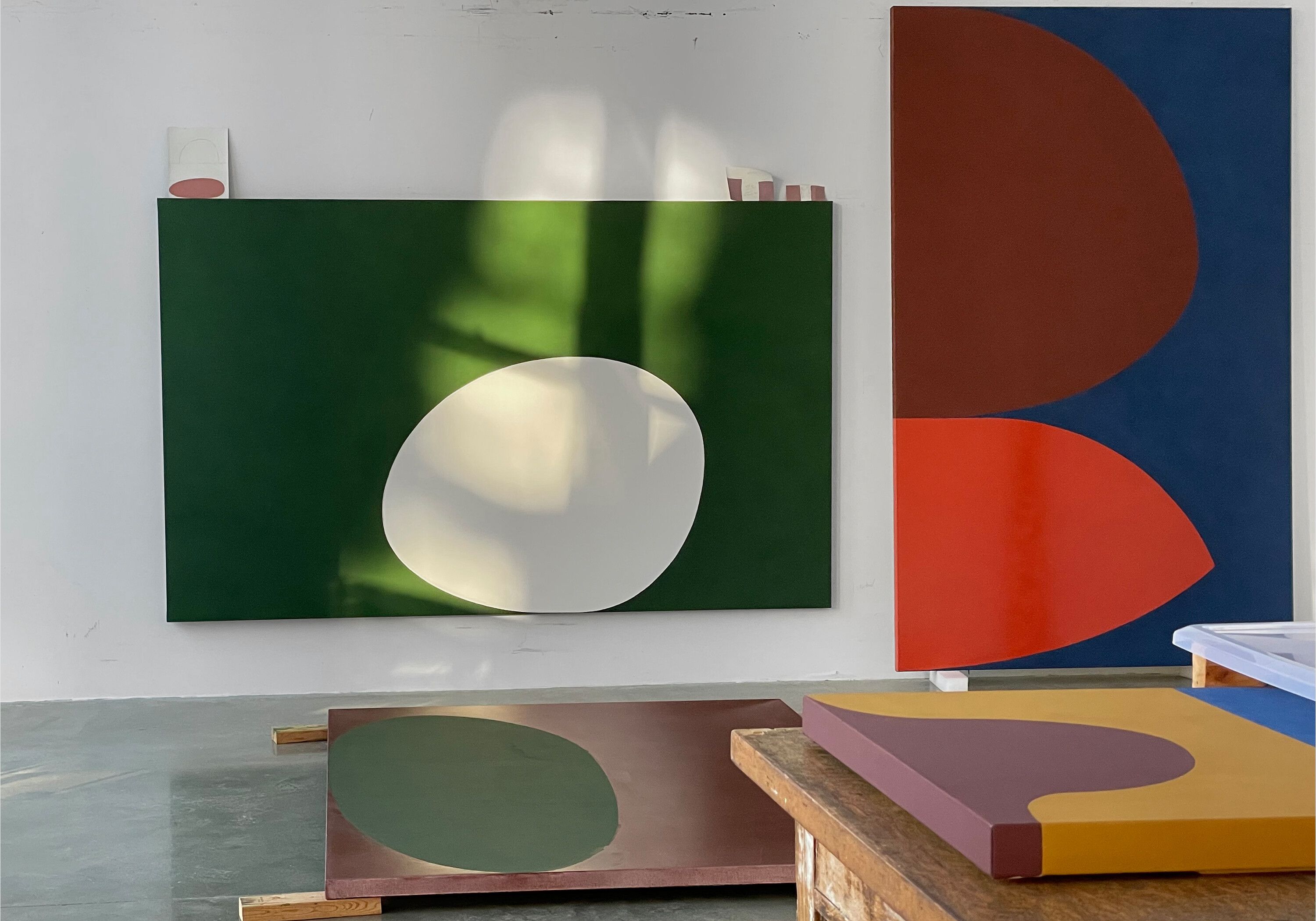 Image of Suzan Frecon's studio.