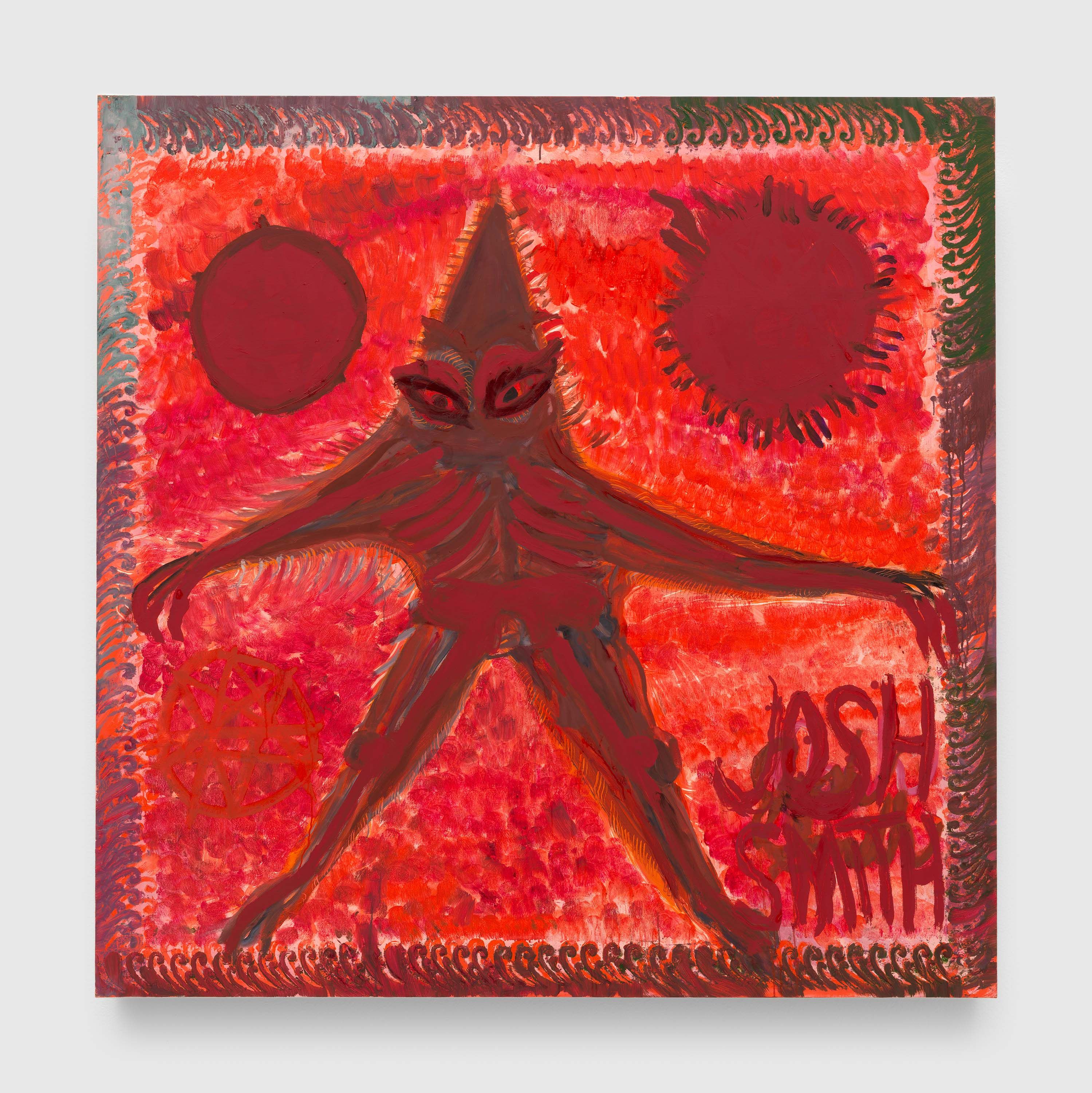 A painting by Josh Smith, titled Long Weekend (Starman), dated 2023.