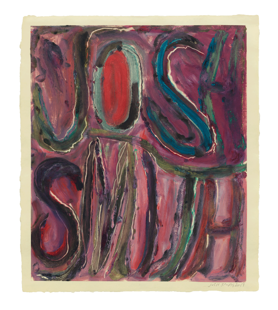 A print by Josh Smith, dated 2019