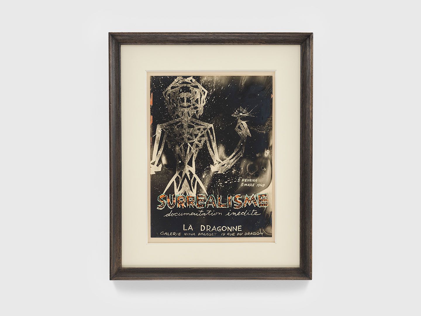 A photograph by Jind≈ôich Heisler, titled Projet d'affiche pour la Dragonne, translated as Poster for La Dragonne, dated 1949.