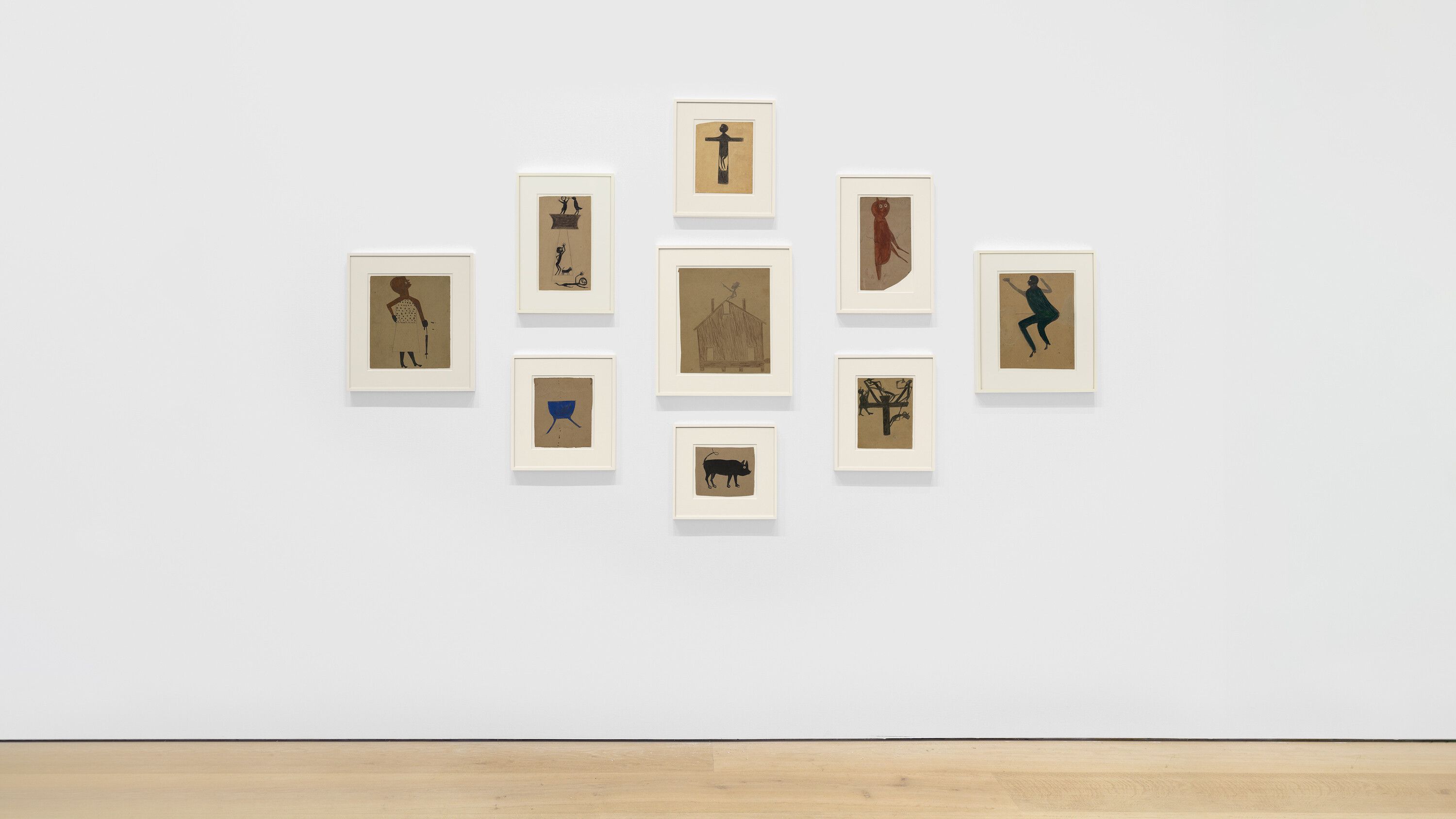 An Installation View, Bill Traylor: Works from The William Louis-Dreyfus Foundation, David Zwirner, New York, dated 2024