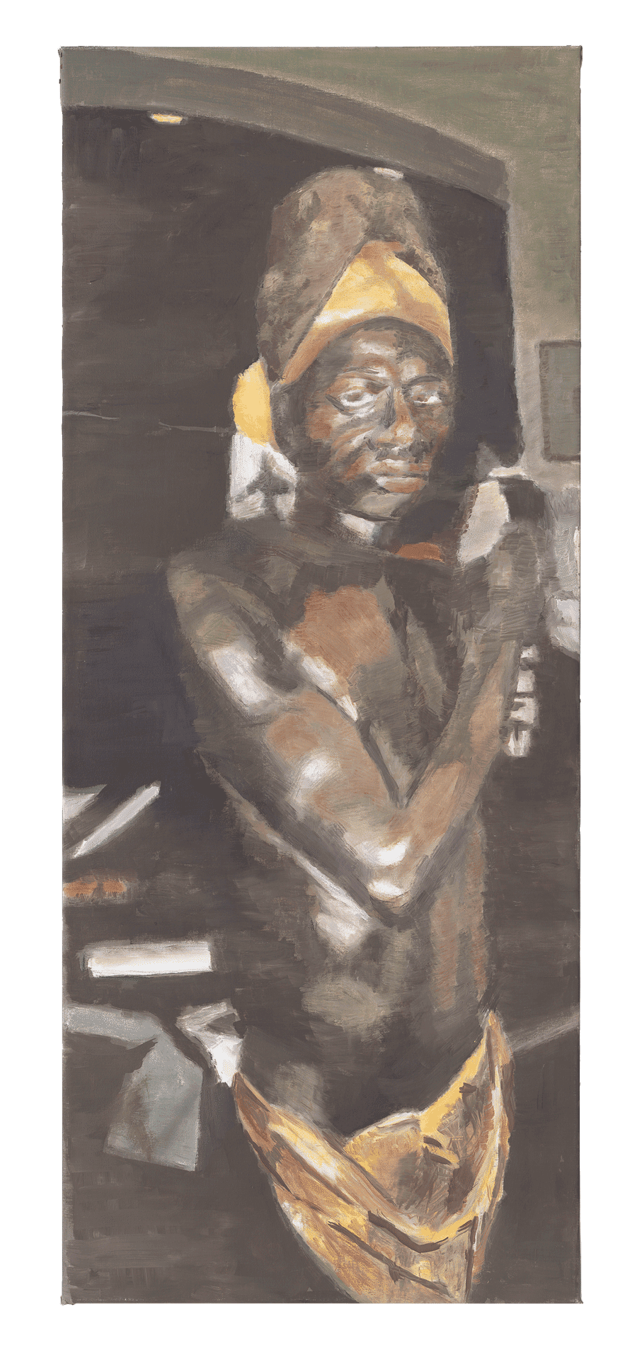 A painting by Luc Tuymans, titled Sculpture, dated 2000.