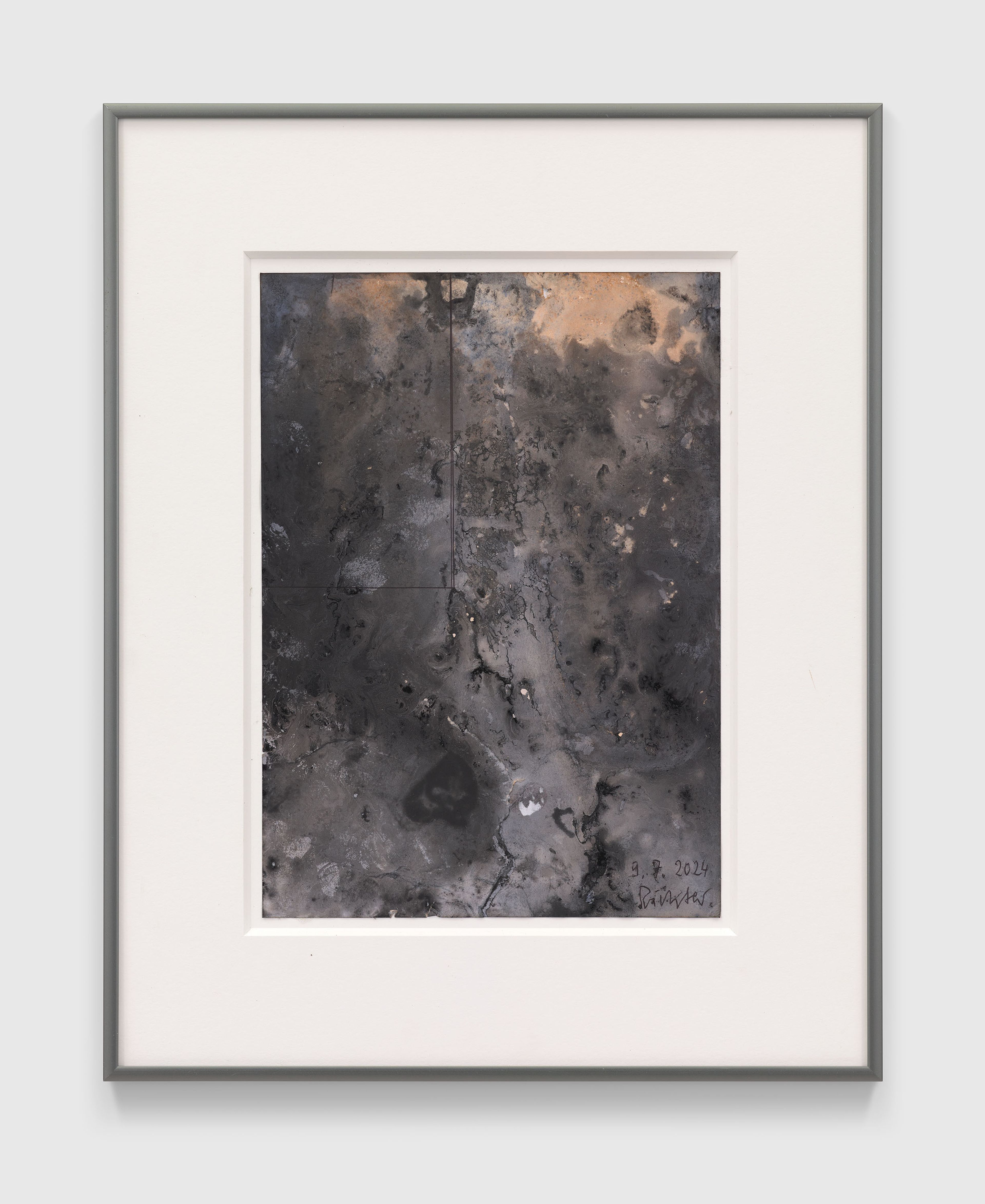 A work on paper by Gerhard Richter, titled 9.7.2024 (2), dated 2024.