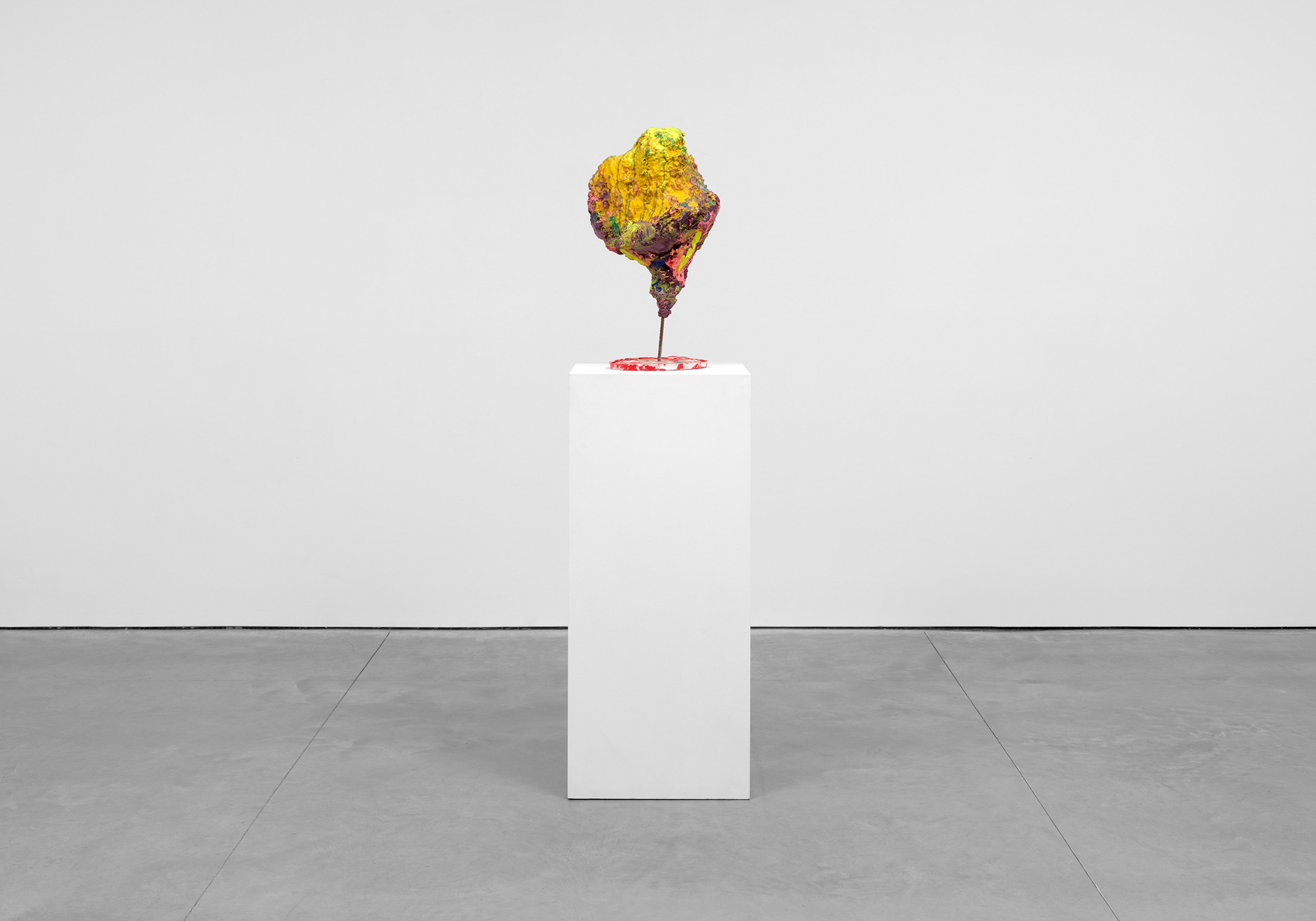 An untitled sculpture by Franz West, dated 1998.