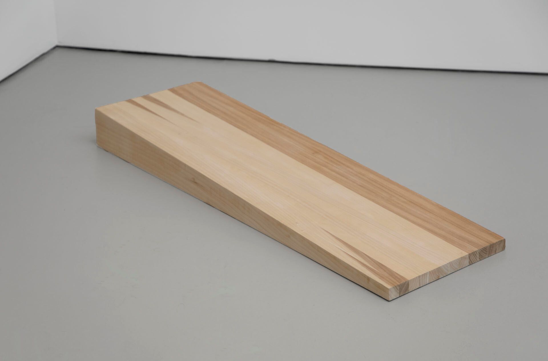 A sculpture by Gordon Hall, titled Ramp, dated 2016.