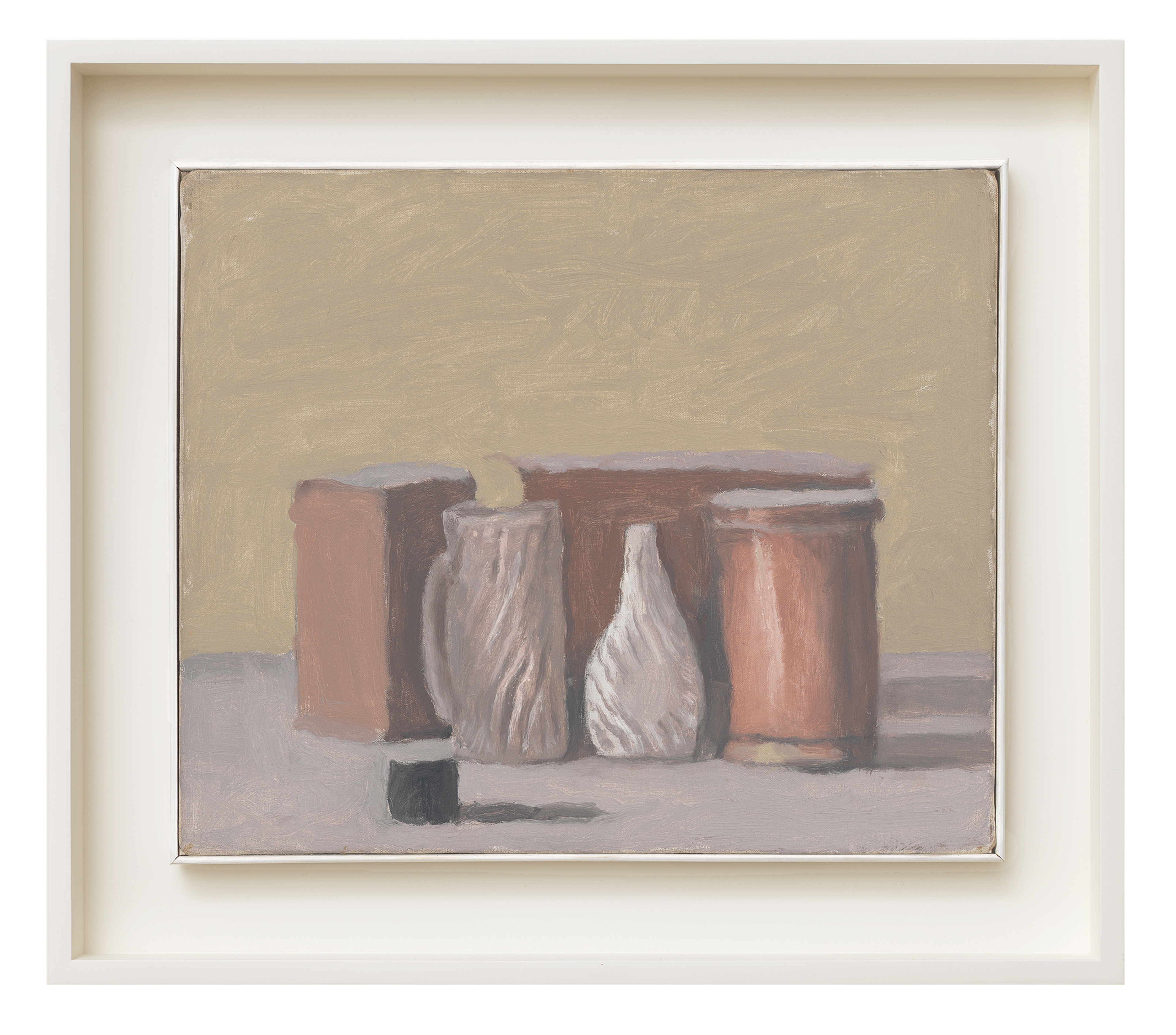 A painting by Giorgio Morandi titled Natura morta (Still Life), dated 1959.