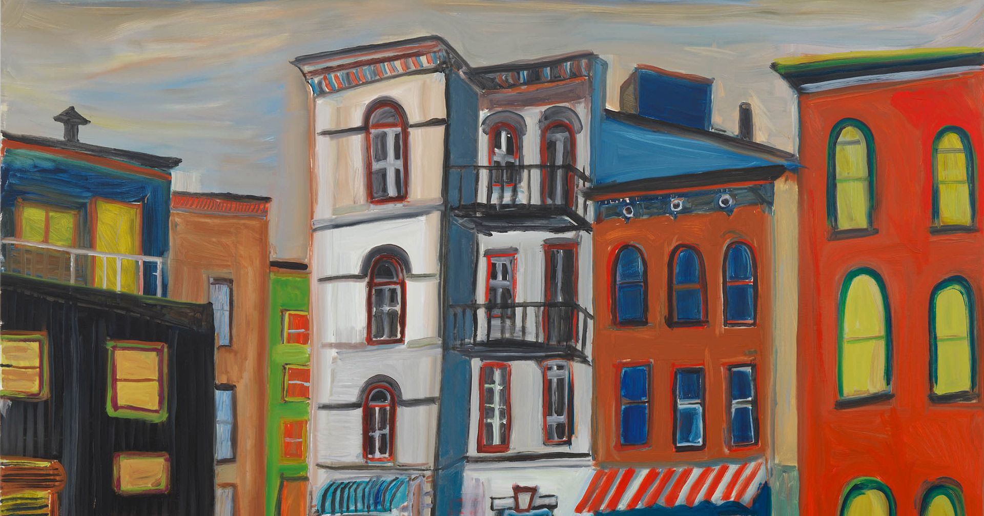 A detail from a painting by Josh Smith, called Untitled, dated 2020.