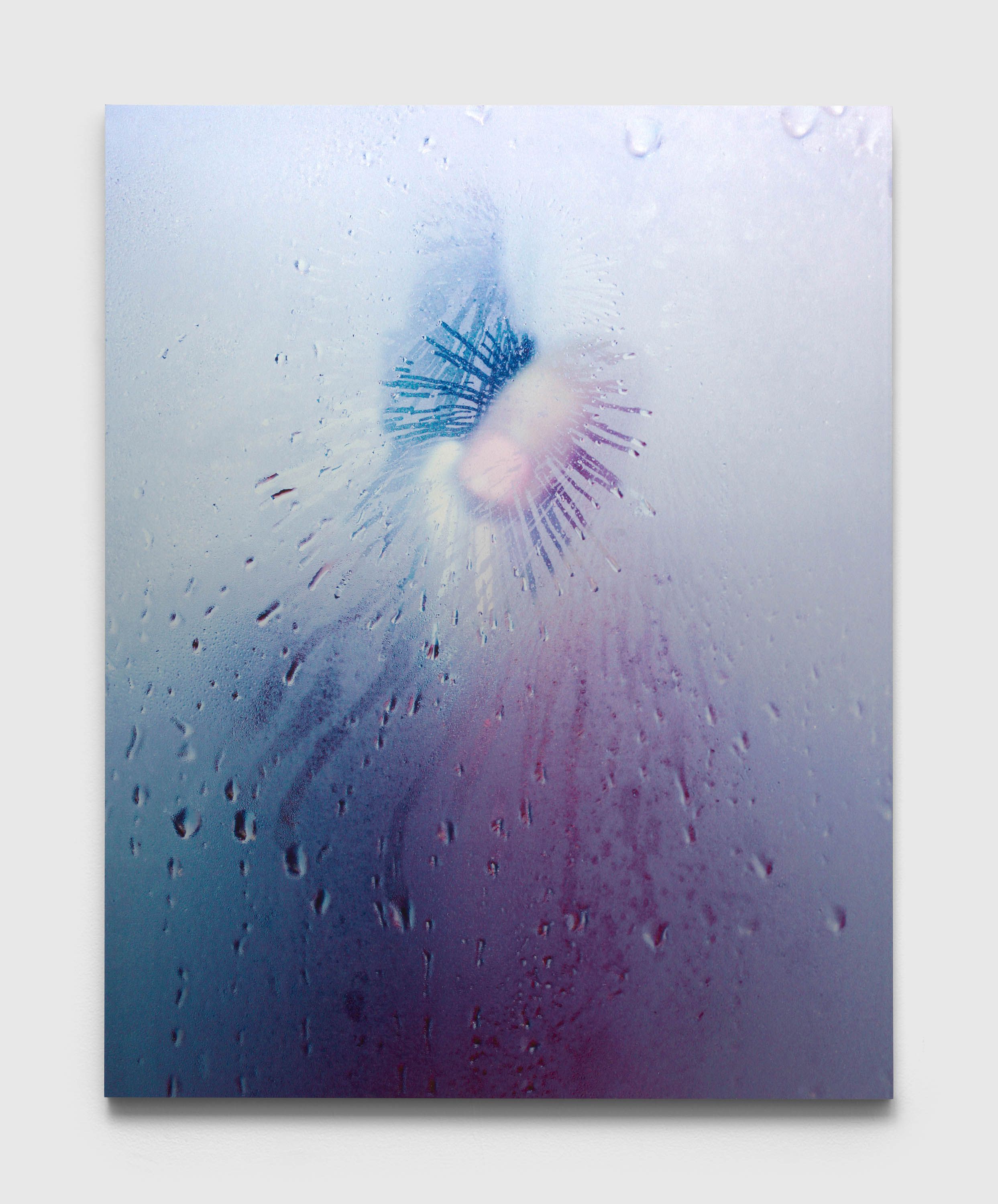 A print by Marilyn Minter, titled Spray On #3, dated 2016.
