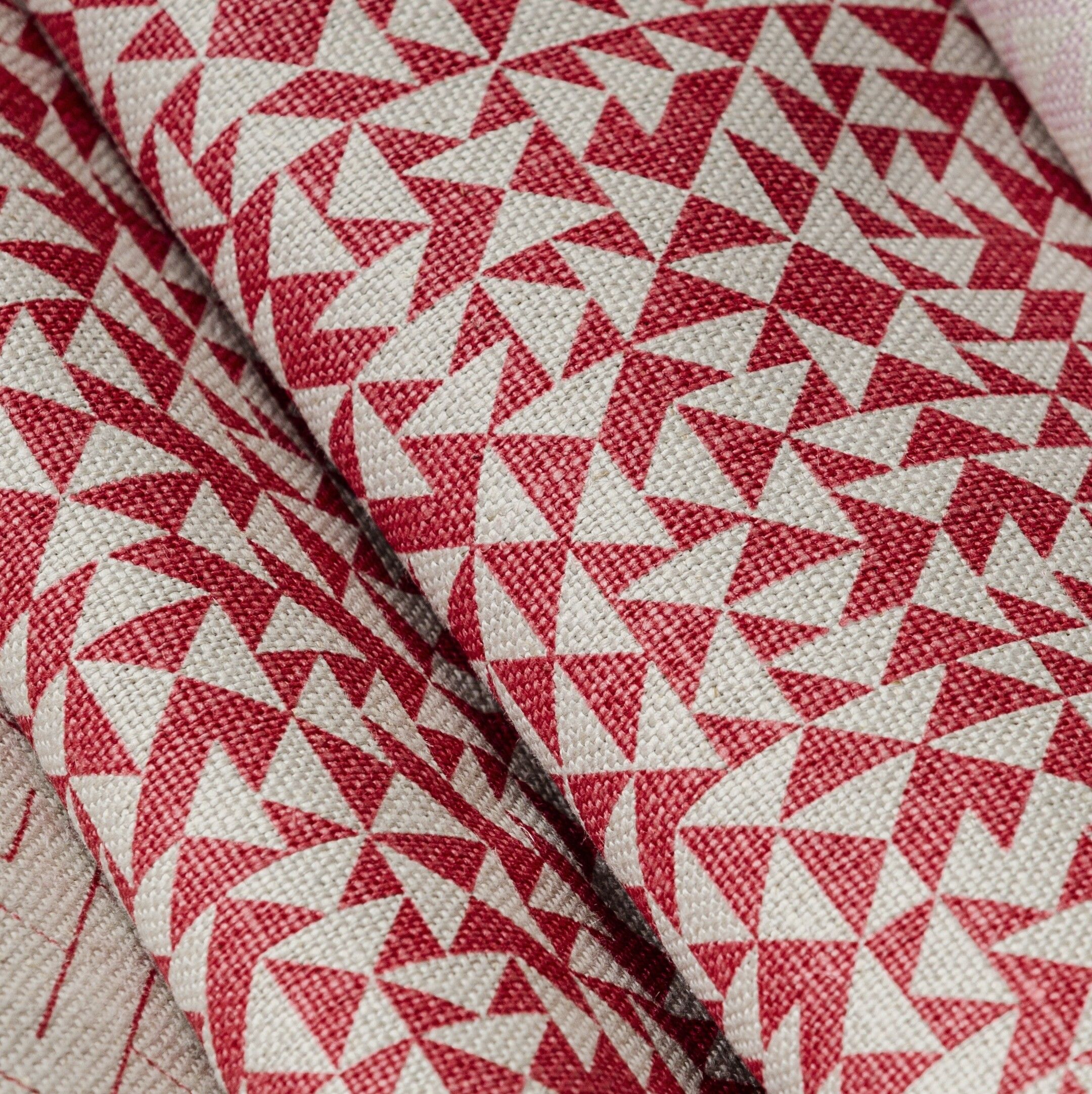 A photograph featuring textile patterns by Anni Albers, dated 2019