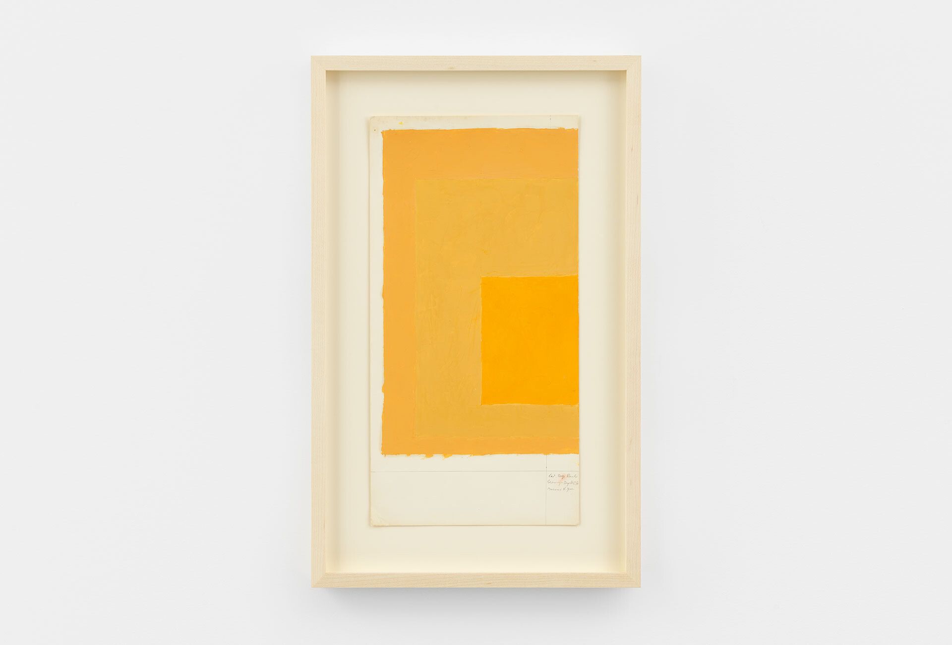 An undated work on paper by Josef Albers titled Study for Homage to the Square.