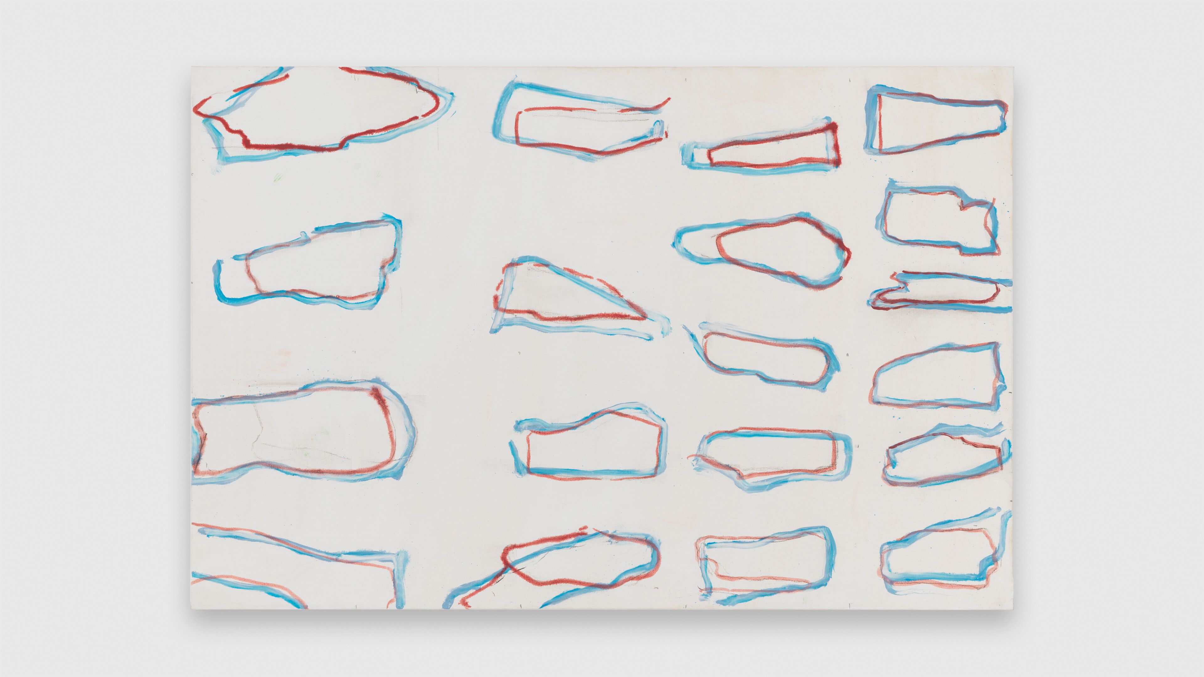 An oil painting on canvas by Raoul De Keyser, titled Retour I, dated 1999.