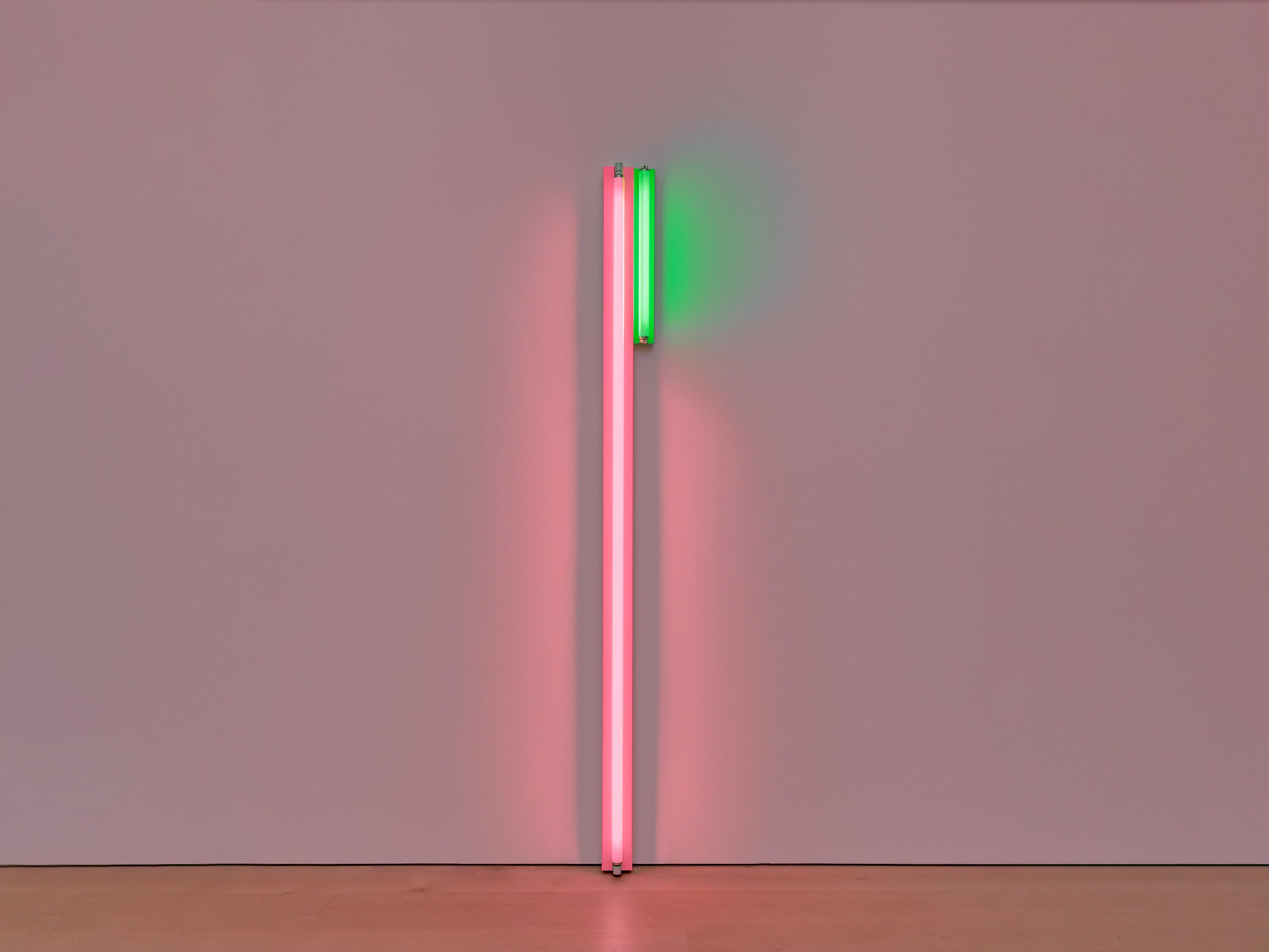A sculpture by Dan Flavin, called untitled, dated 1976.