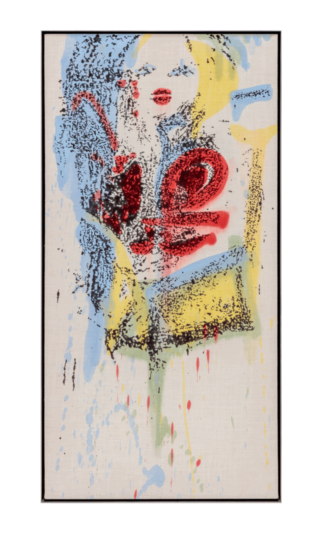 A painting by Nate Lowman, titled Untitled Marilyn #1, dated 2011