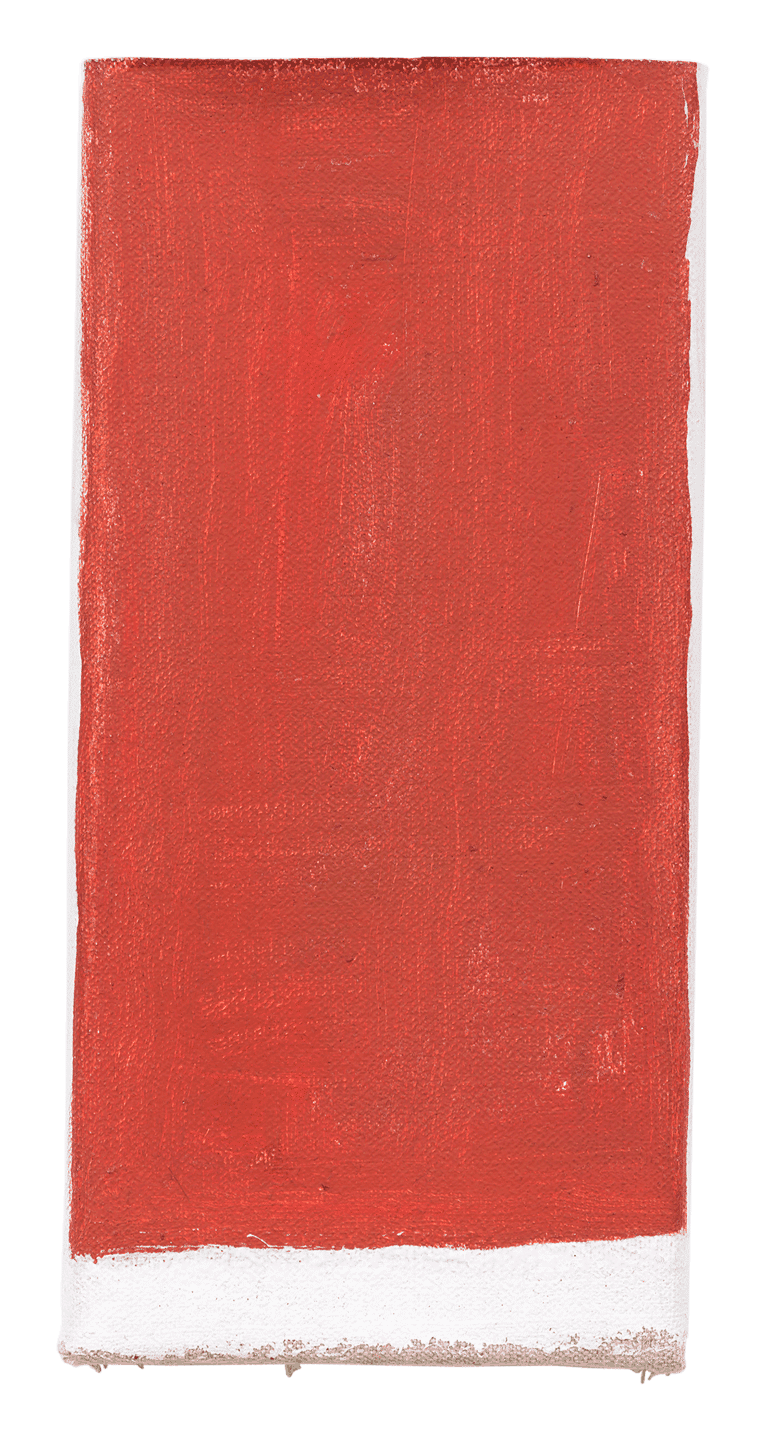 An oil and gesso painting on canvas on wood panel by Raoul De Keyser, titled Venetian, dated 2012.