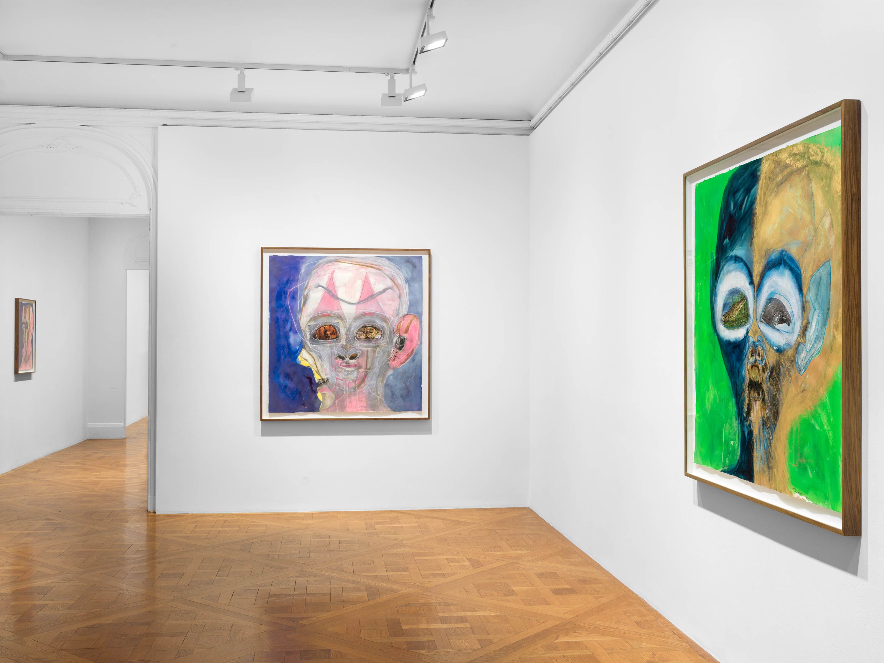 An Installation view, Huma Bhabha, David Zwirner, New York, dated 2024
