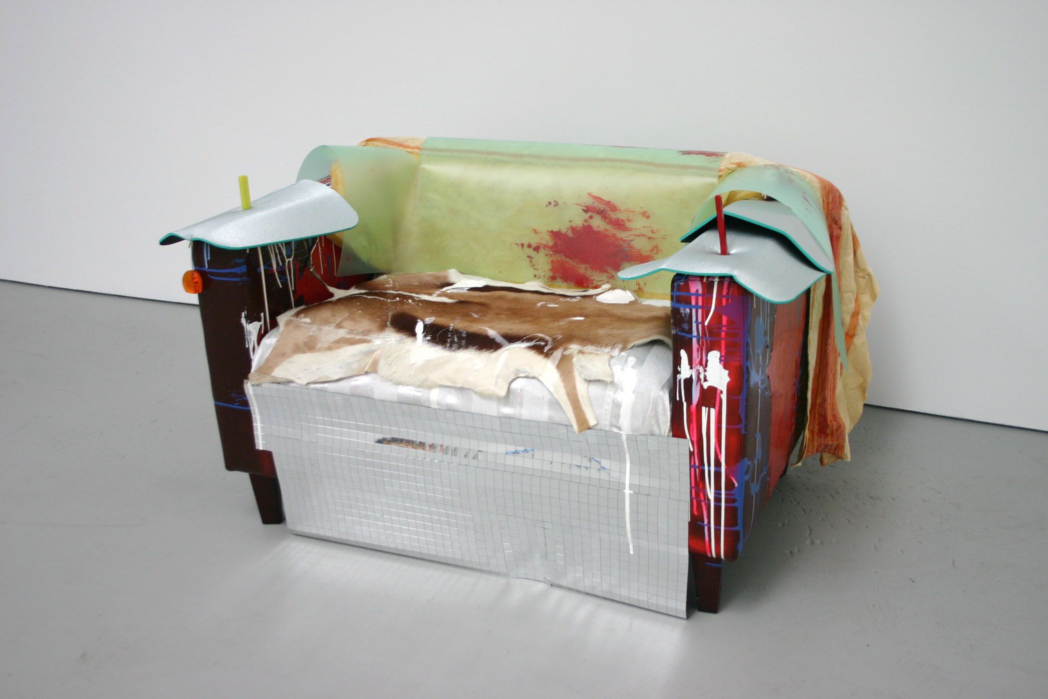 An untitled mixed media sculpture by Isa Genzken, dated 2006.
