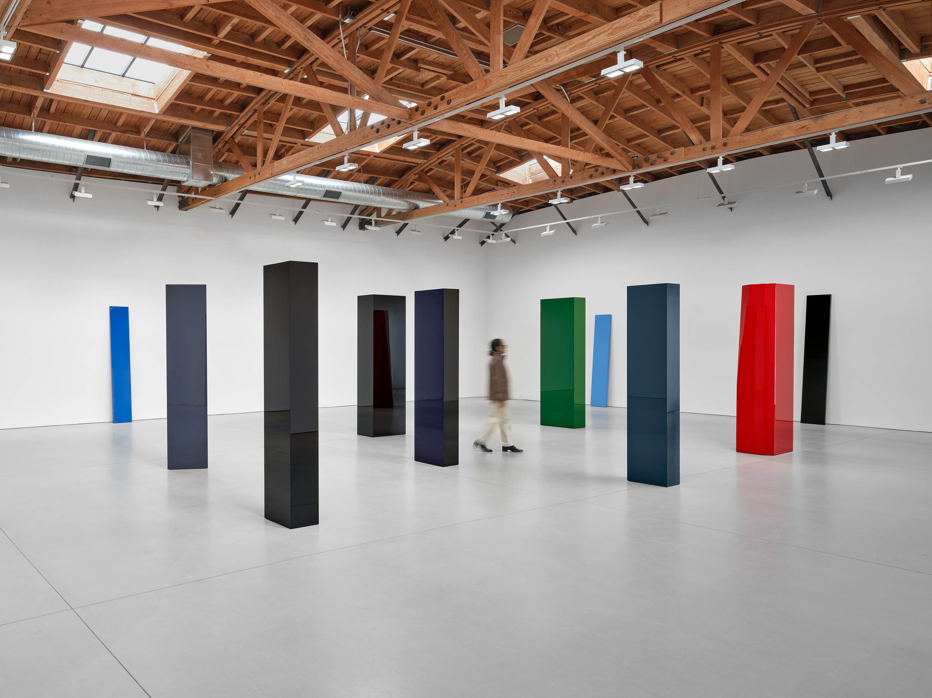 An Installation view, John McCracken, David Zwirner, Los Angeles, dated 2024