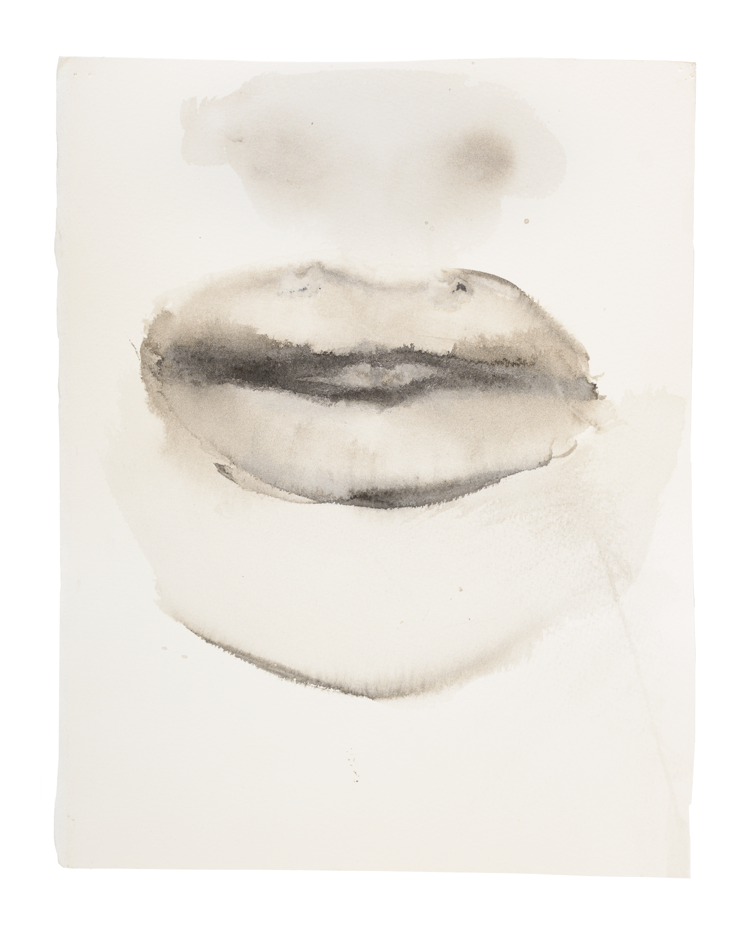 A painting by Marlene Dumas, titled She speaks, dated 2015 to 2016. 