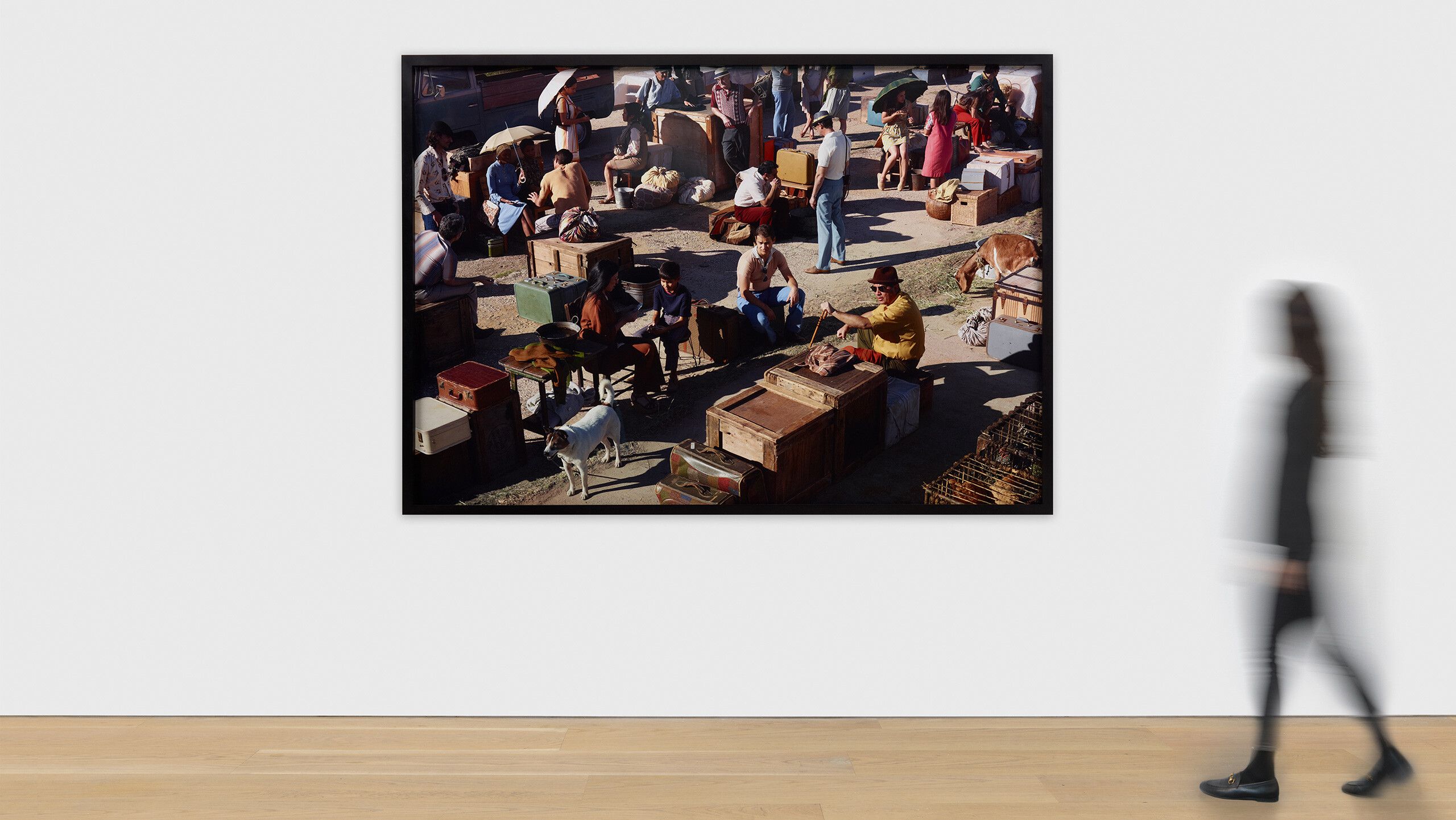 A Digital chromogenic print by Stan Douglas titled Exodus, 1975, dated 2012 