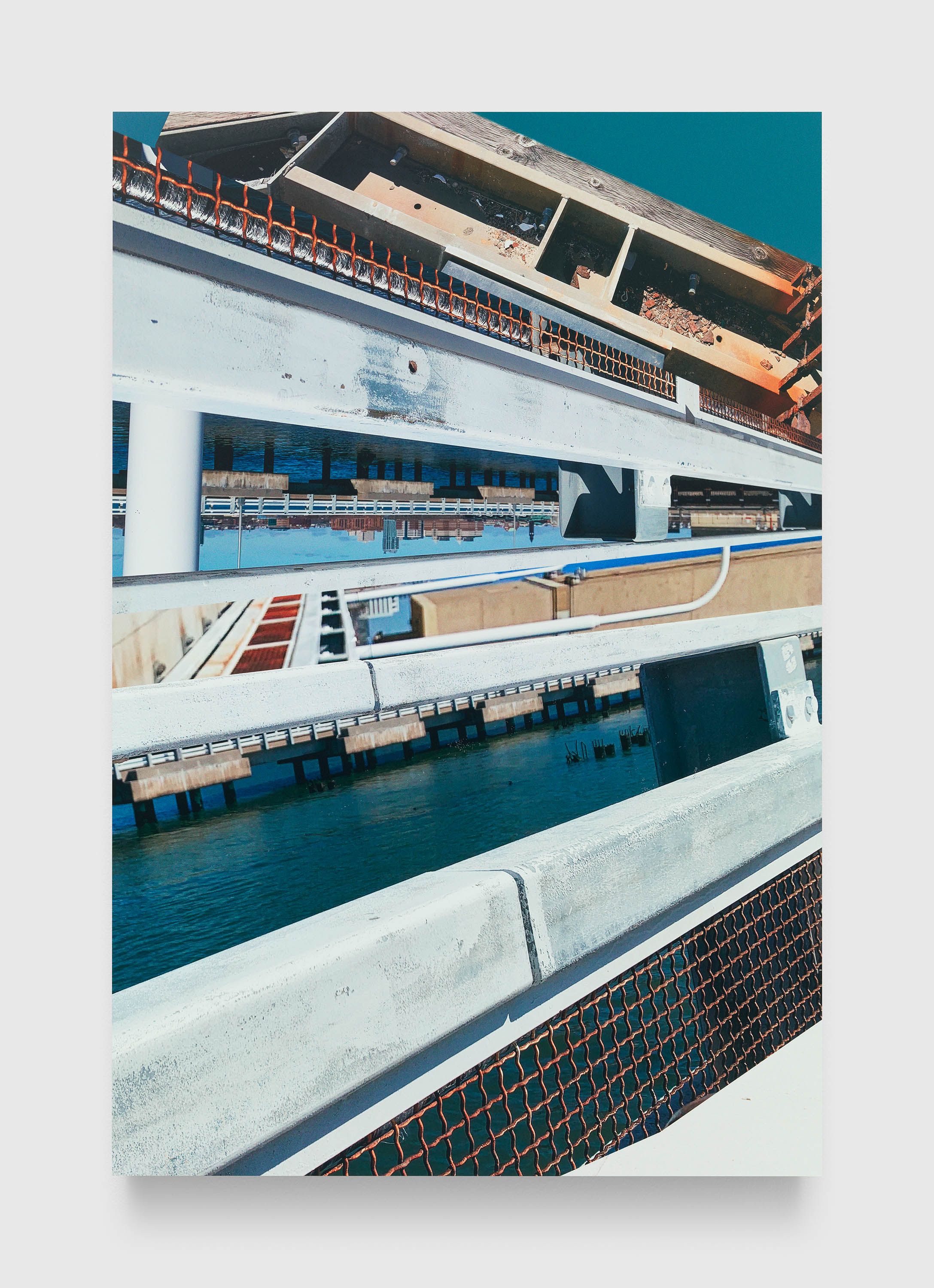A photograph by James Welling, titled Pier 24, dated 2021.