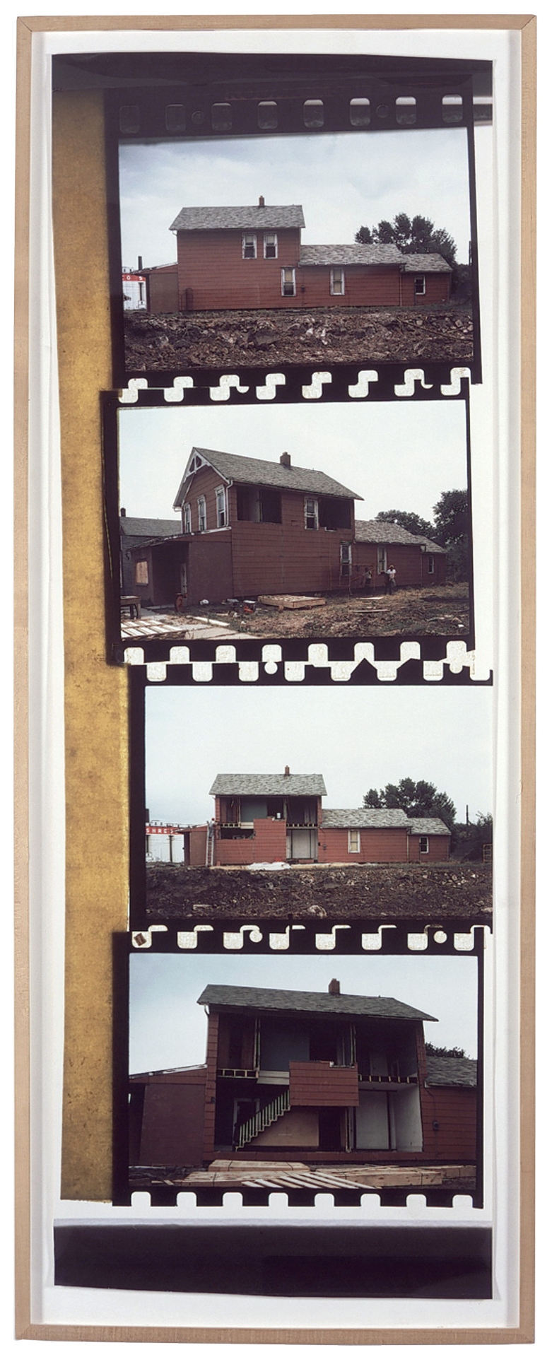 A photograph by Gordon Matta-Clark, titled Bingo (Bingone), dated 1974.