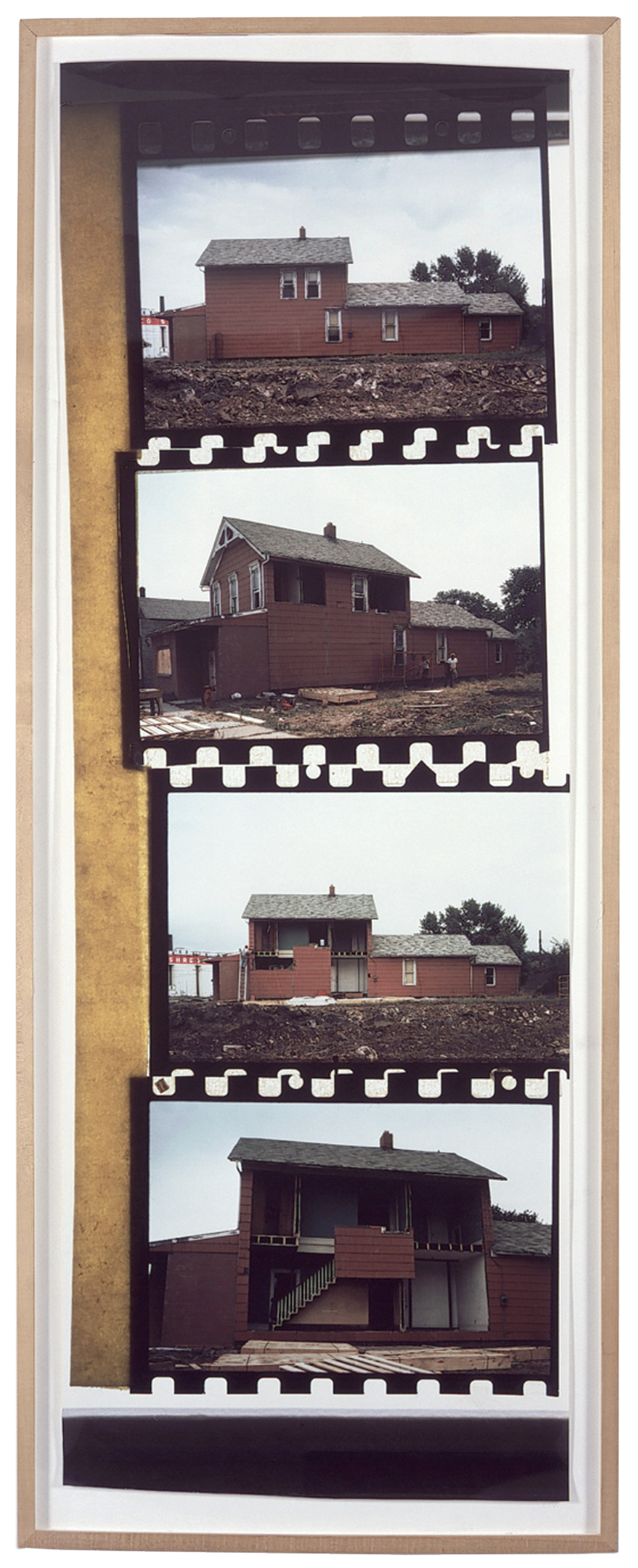 A photograph by Gordon Matta-Clark, titled Bingo (Bingone), dated 1974.