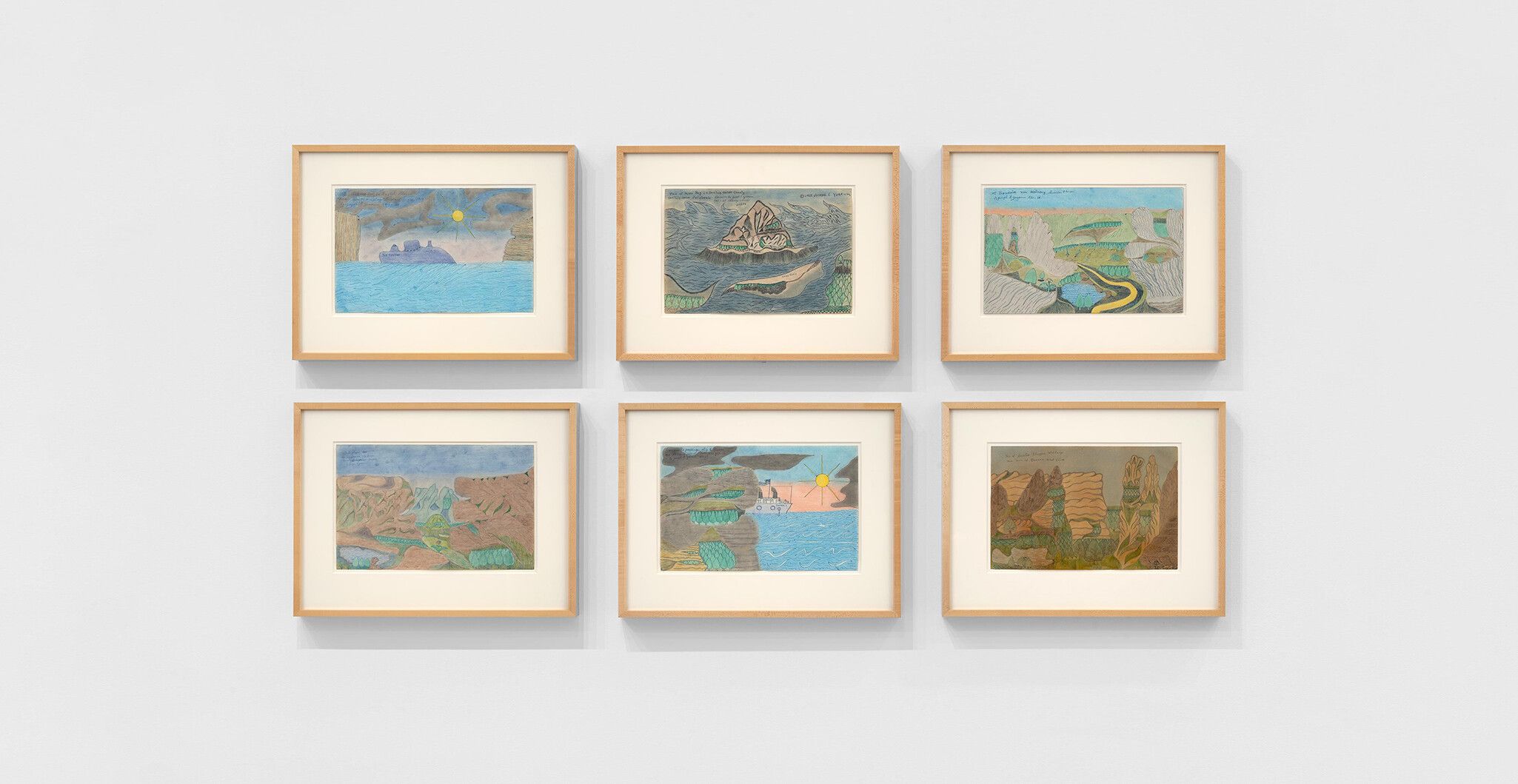 An Installation view of an exhibition titled Seen in the Mirror: Things from the Cartin Collection, at David Zwirner, New York, in 2021.