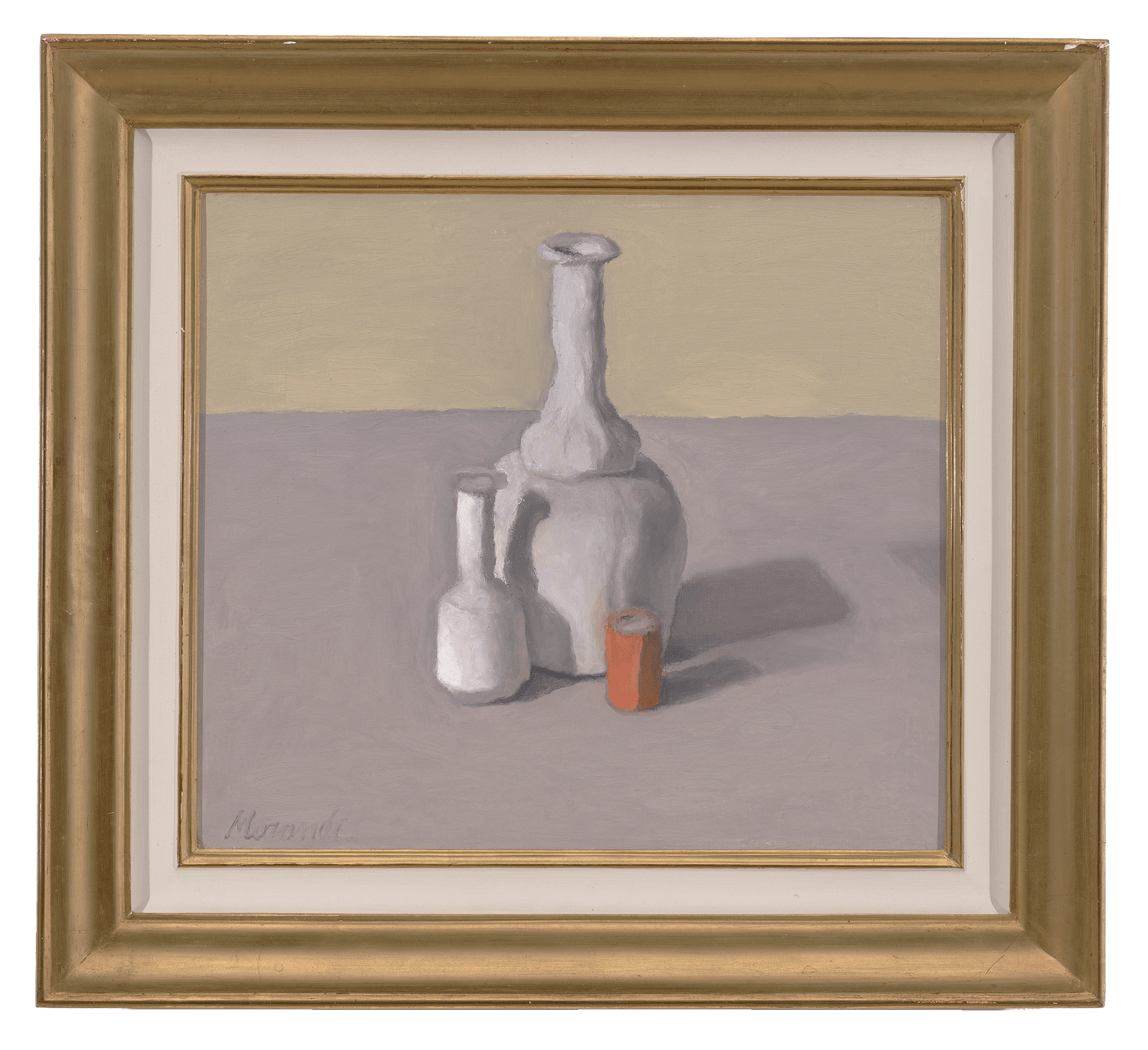 Natura morta (Still Life) A painting by Giorgio Morandi titled Natura morta (Still Life), dated 1957.