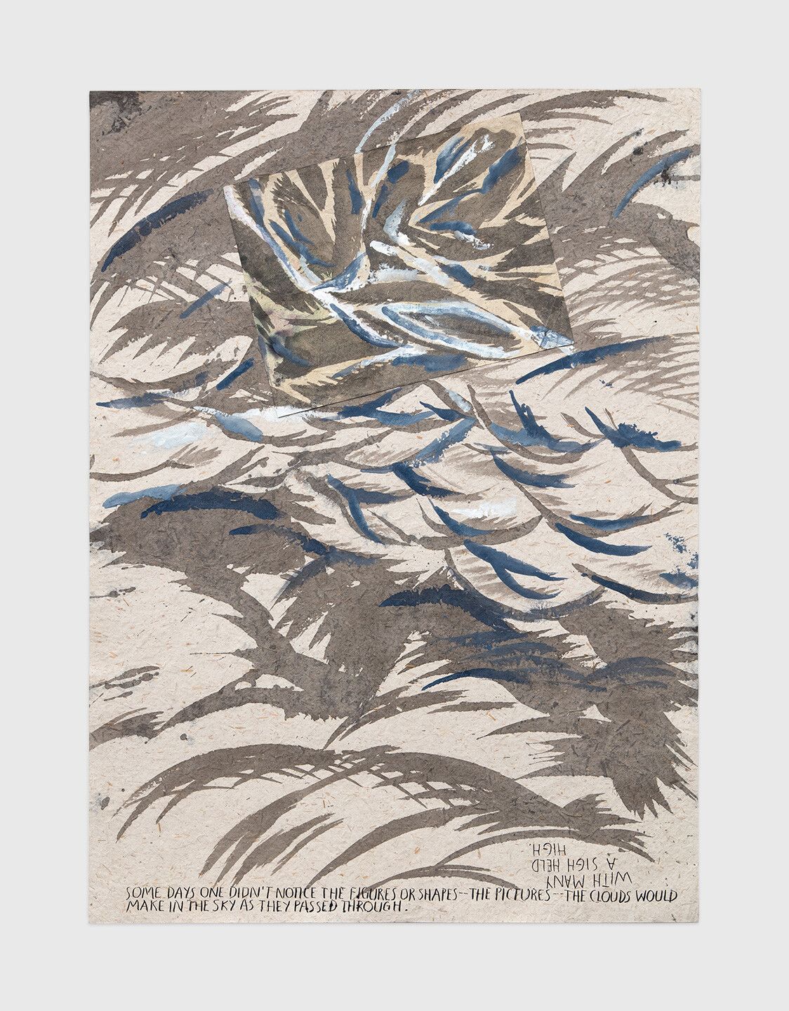 An ink drawing by Raymond Pettibon titled No Title (Some days one...), dated 1996 to 2006