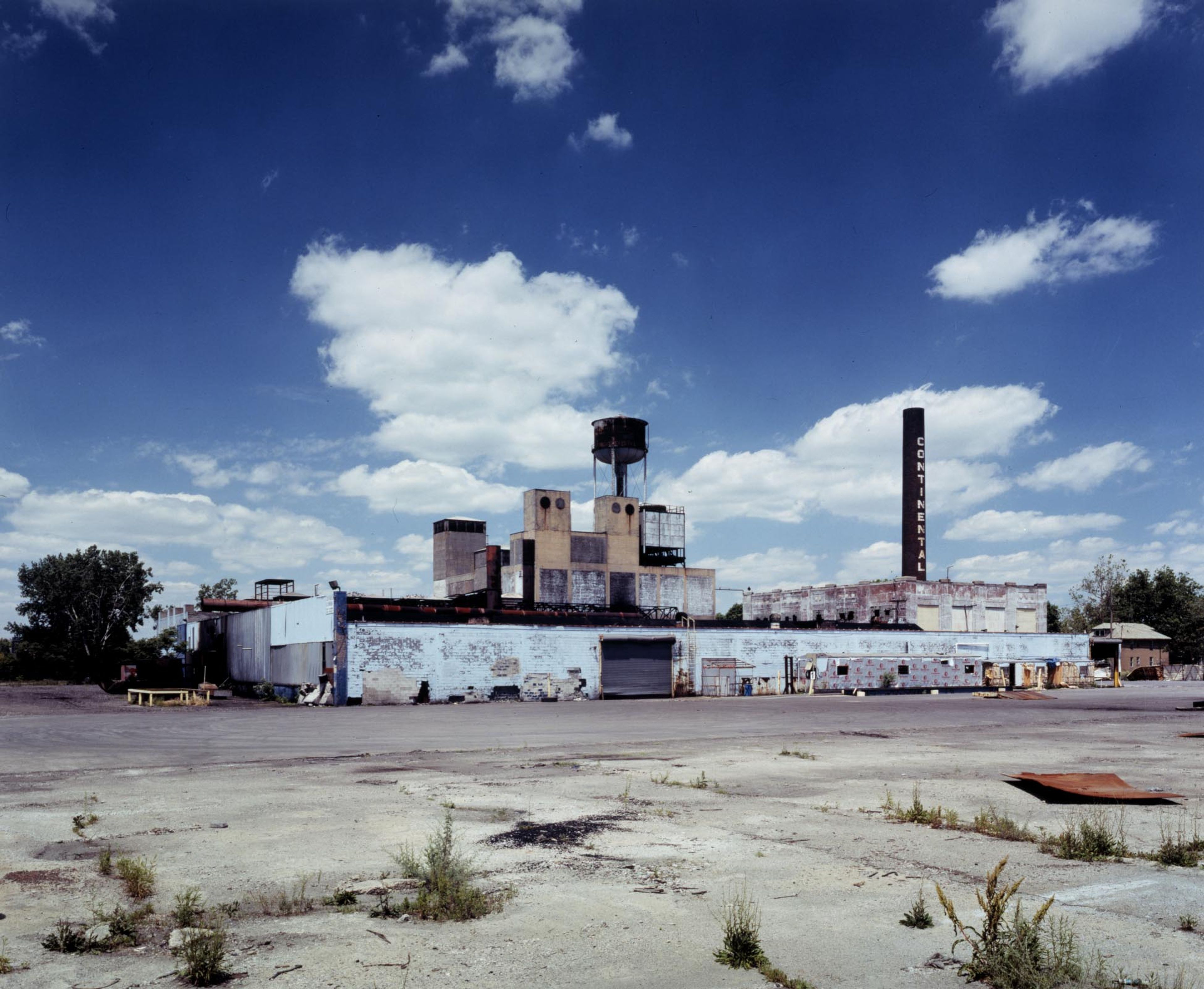 A C-print by Stan Douglas, titled Continental Motors Plant, dated 1997 to 1998.