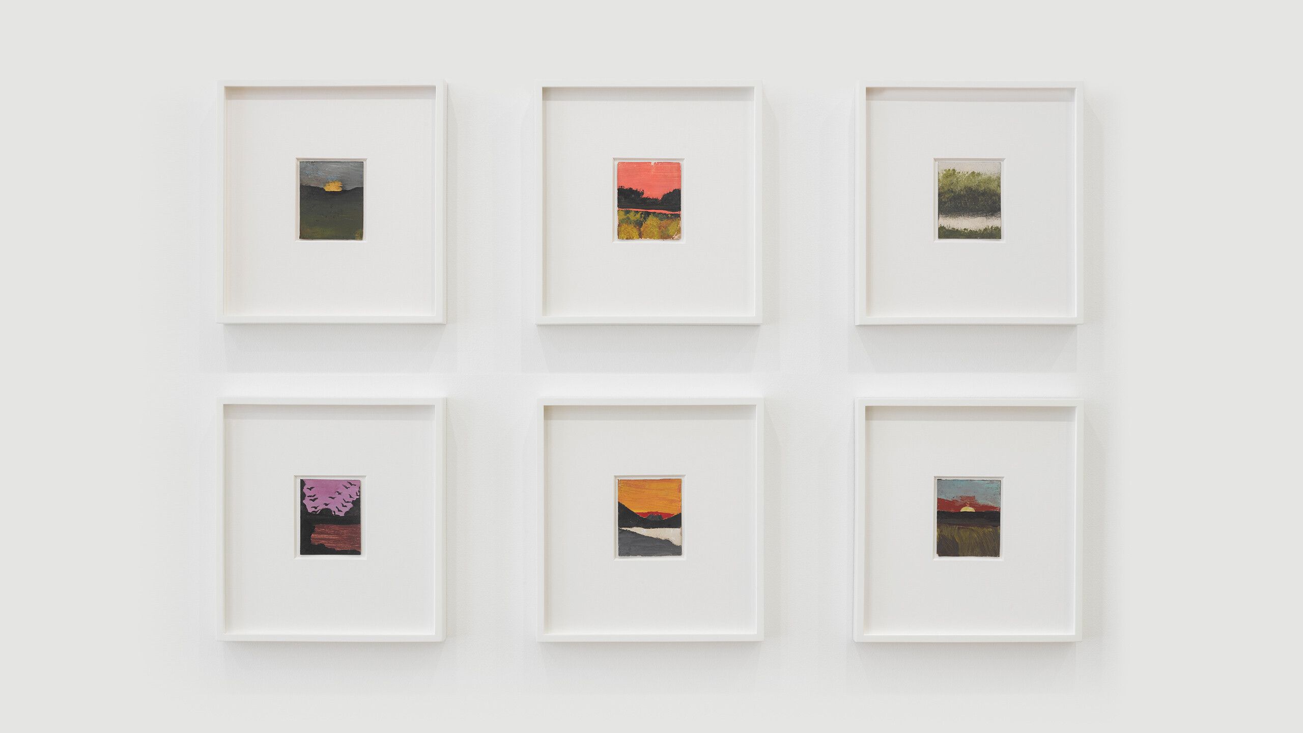 An installation view of an exhibition titled Frank Walter at David Zwirner, London, in 2021.