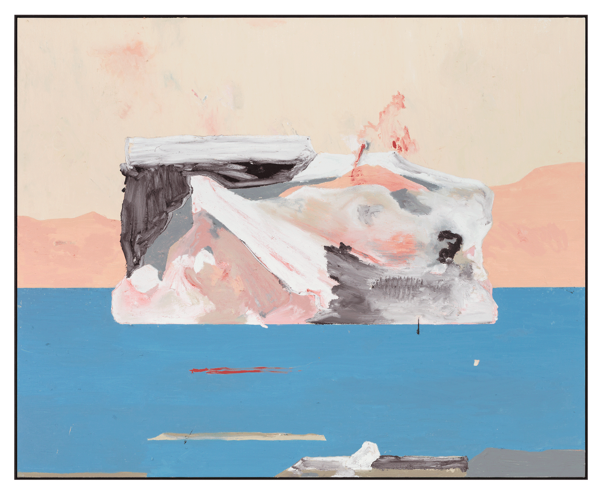 An untitled painting by Harold Ancart, dated 2018.