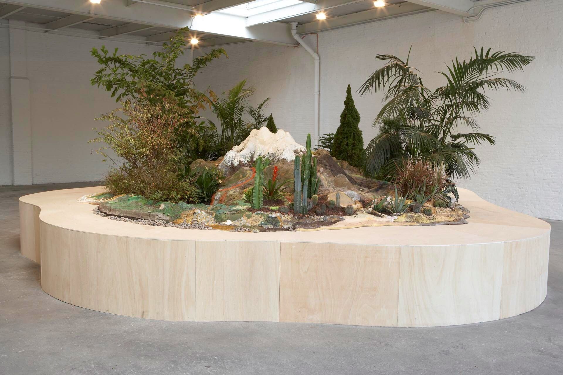 Installation view of the exhibition Yutaka Sone: It Seems Like Snow Leopard Island, at David Zwirner in New York, dated 2006.