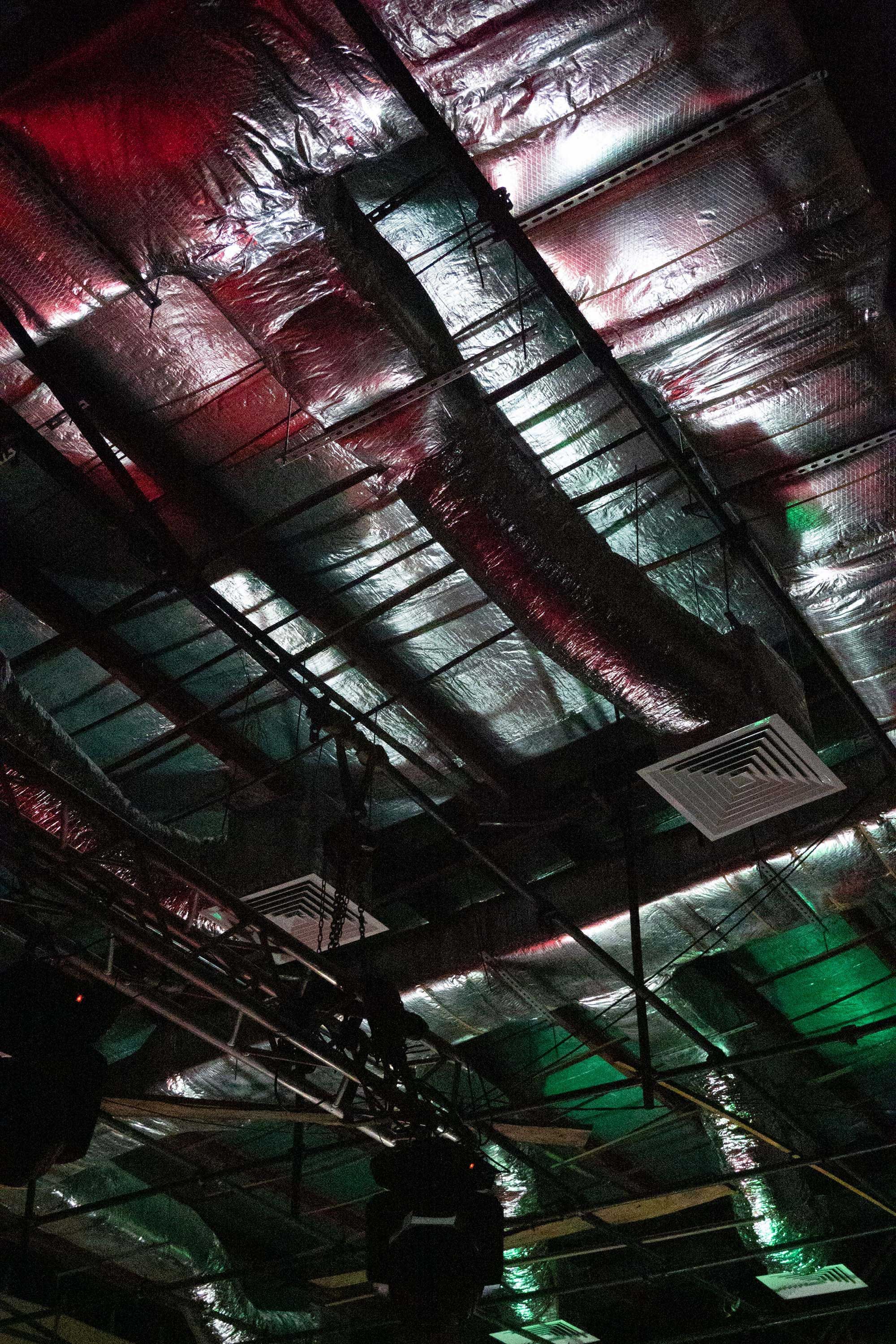 A photograph by Wolfgang Tillmans, titled ﻿Sweat It Out Ceiling, dated 2022.