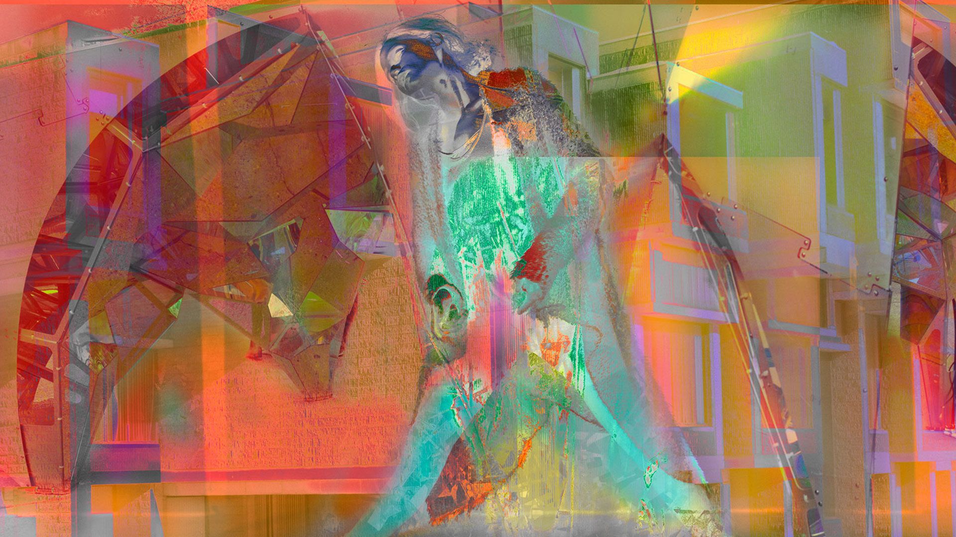 A detail from a photograph by James Welling, titled 0671, dated 2015