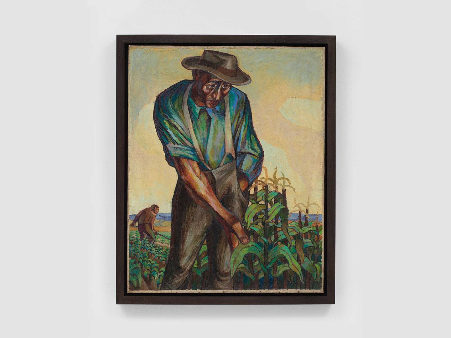 A painting by Charles White, titled Sharecropper, dated 1947 to 1948.